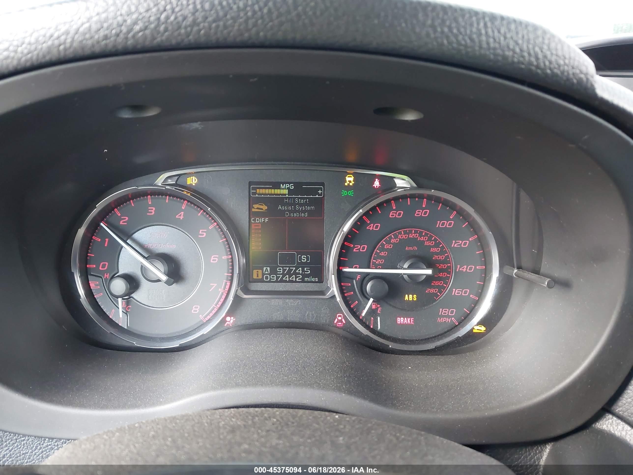 2015 Subaru Wrx Sti   Blue vin: JF1VA2P60F9823837