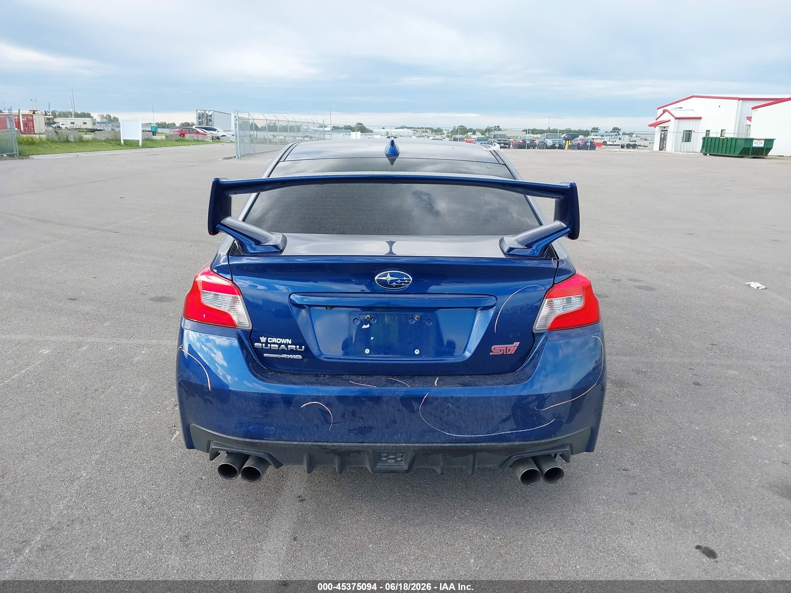 2015 Subaru Wrx Sti   Blue vin: JF1VA2P60F9823837