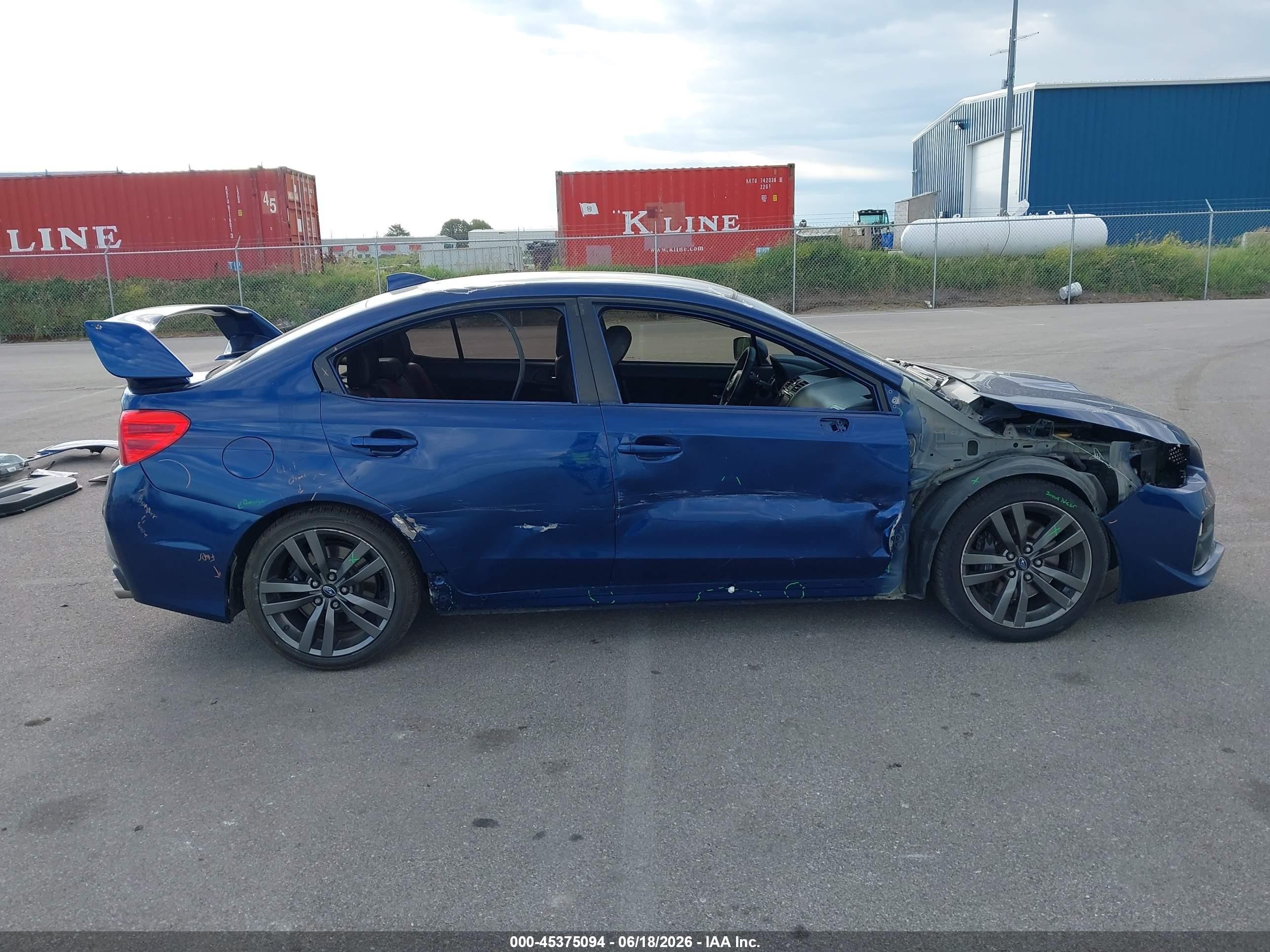 2015 Subaru Wrx Sti   Blue vin: JF1VA2P60F9823837