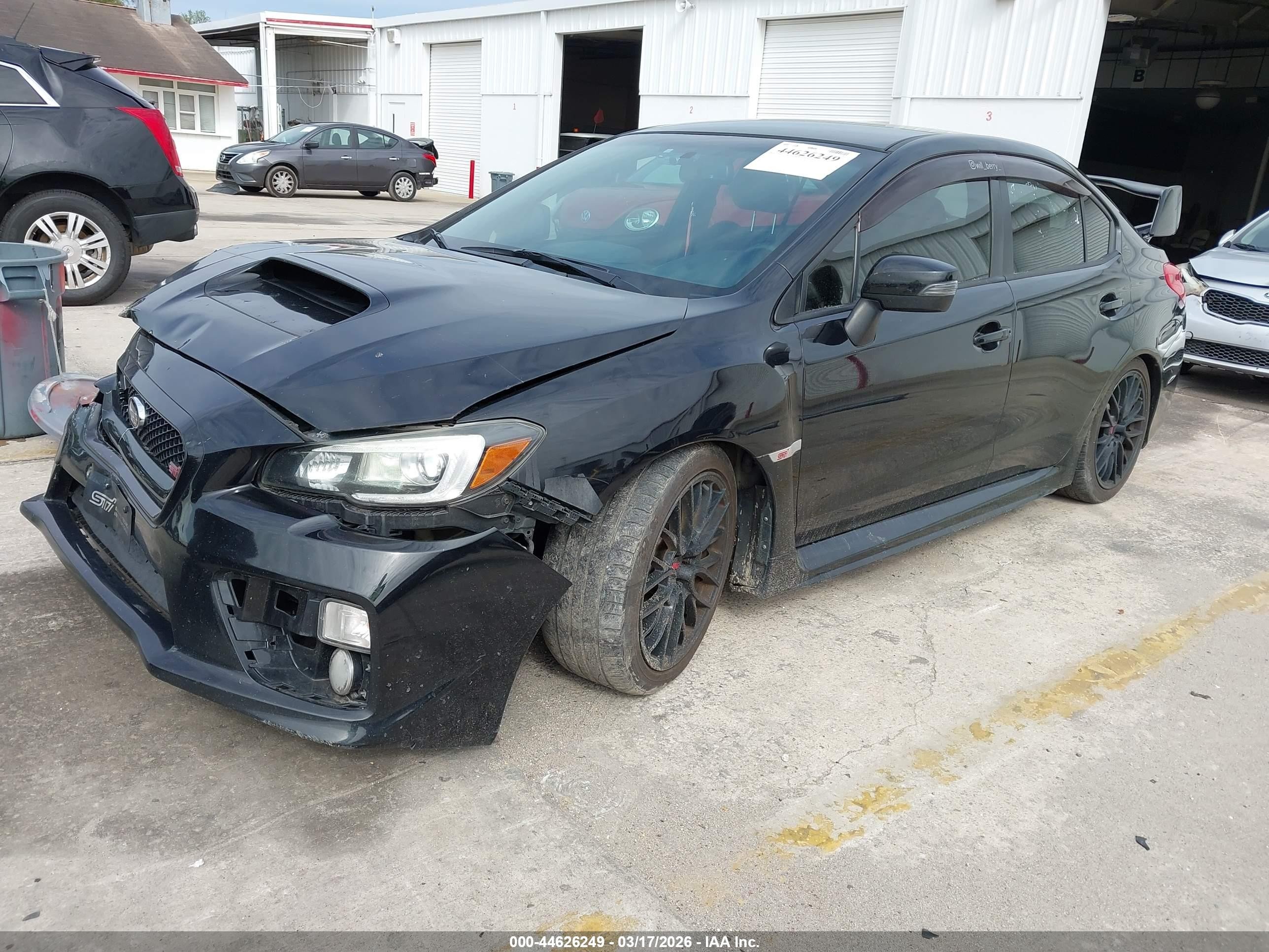2015 Subaru Wrx Sti   Черный vin: JF1VA2P64F9806863