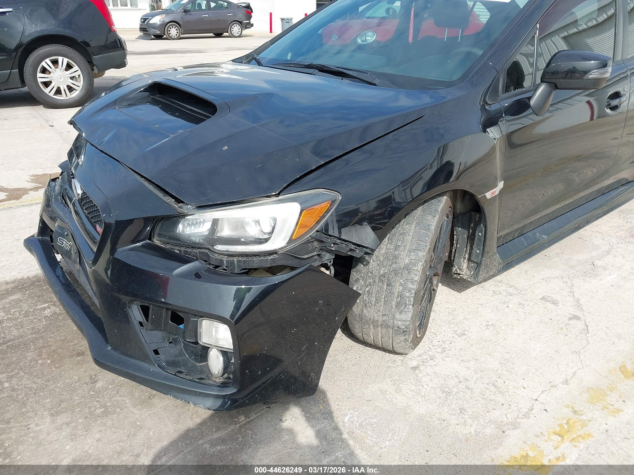 2015 Subaru Wrx Sti   Черный vin: JF1VA2P64F9806863