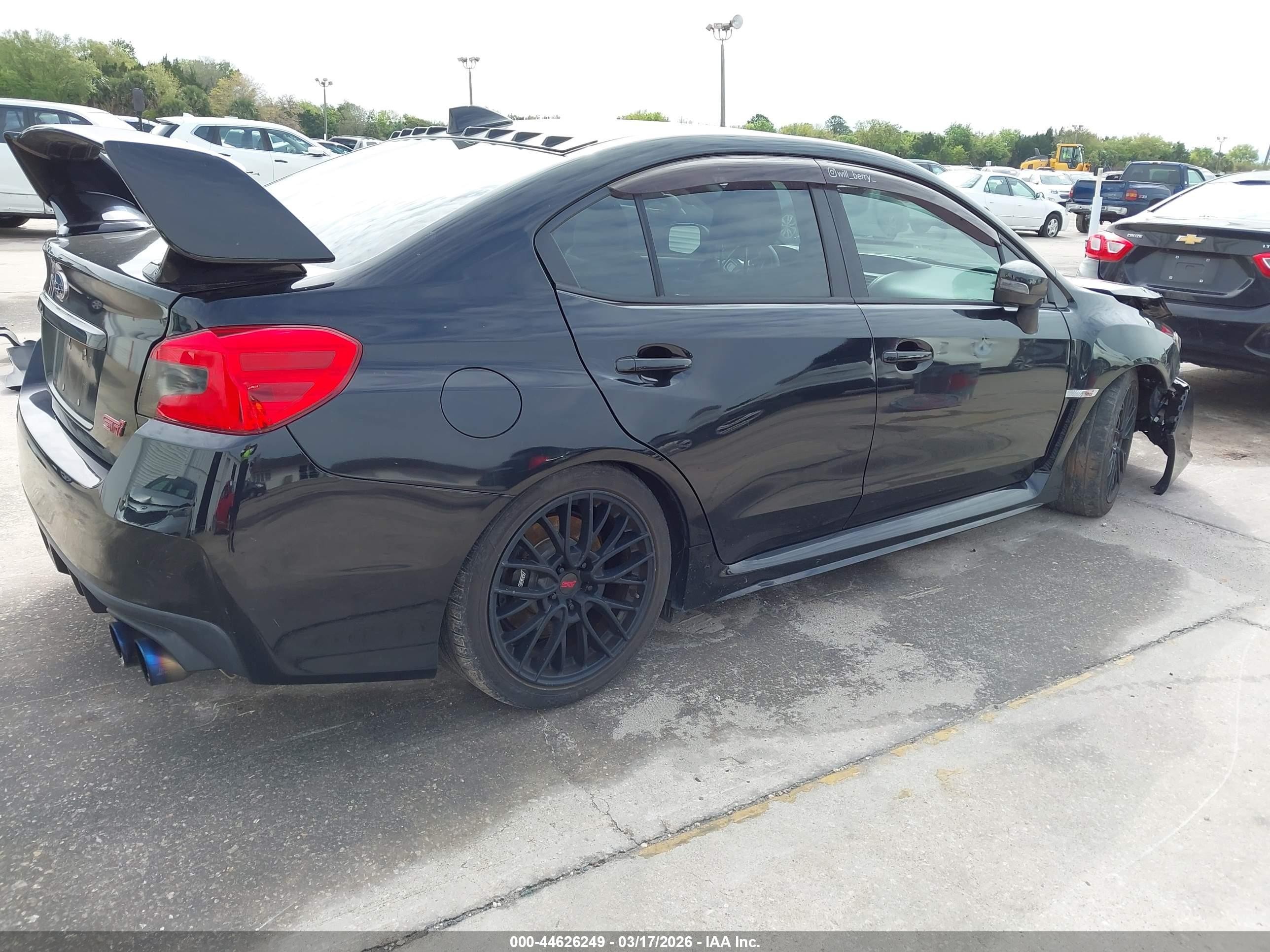 2015 Subaru Wrx Sti   Черный vin: JF1VA2P64F9806863