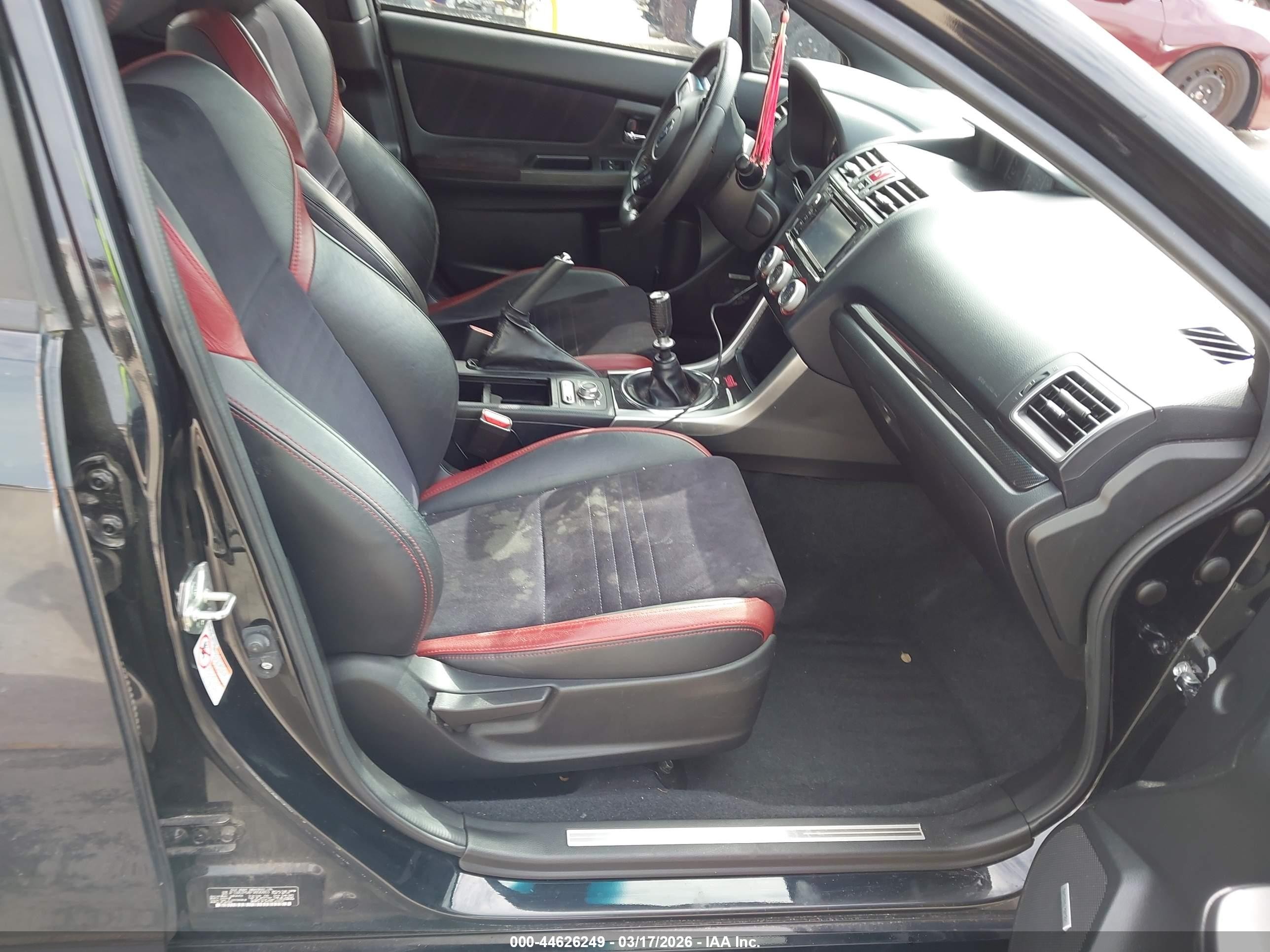 2015 Subaru Wrx Sti   Черный vin: JF1VA2P64F9806863