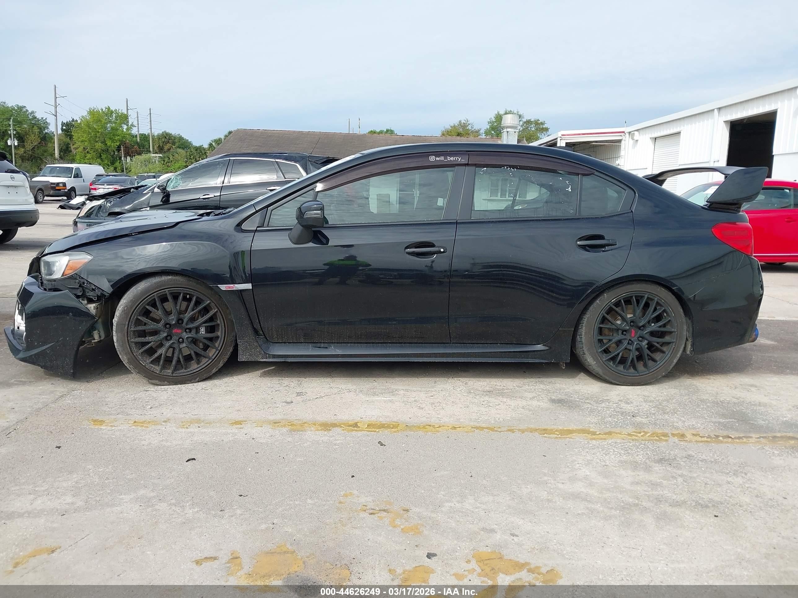 2015 Subaru Wrx Sti   Черный vin: JF1VA2P64F9806863
