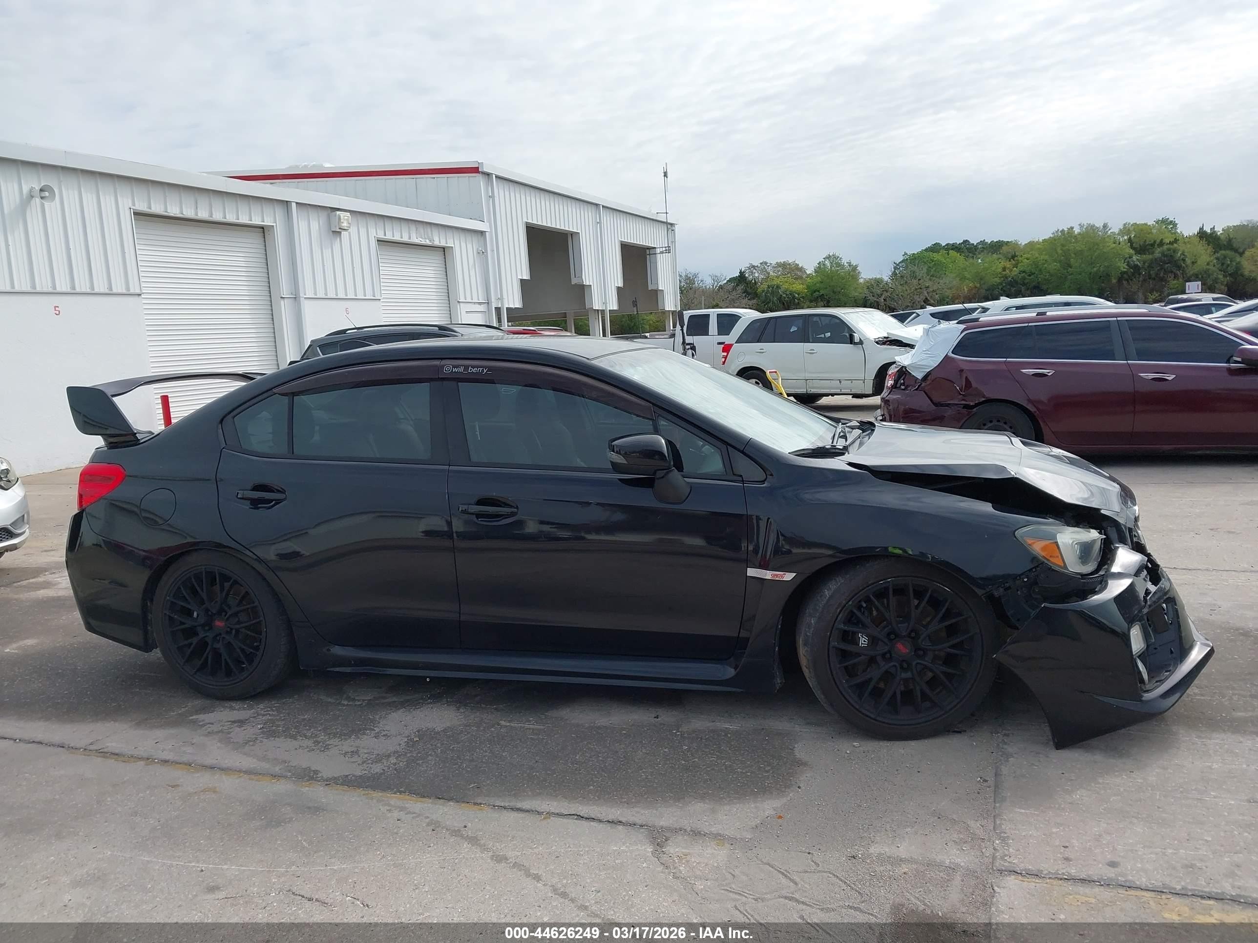 2015 Subaru Wrx Sti   Черный vin: JF1VA2P64F9806863