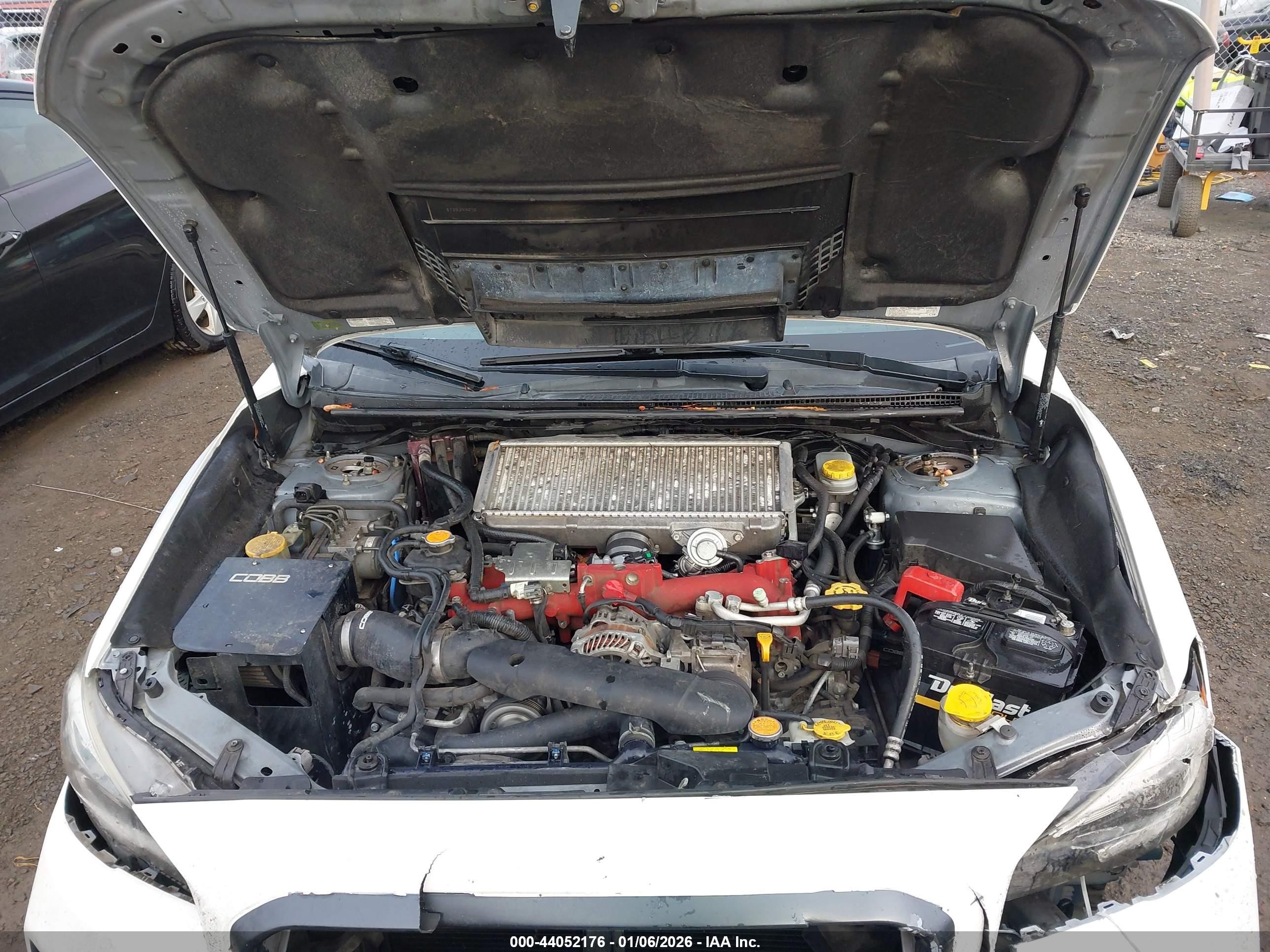 2015 Subaru Wrx Sti   White vin: JF1VA2P66F9817816