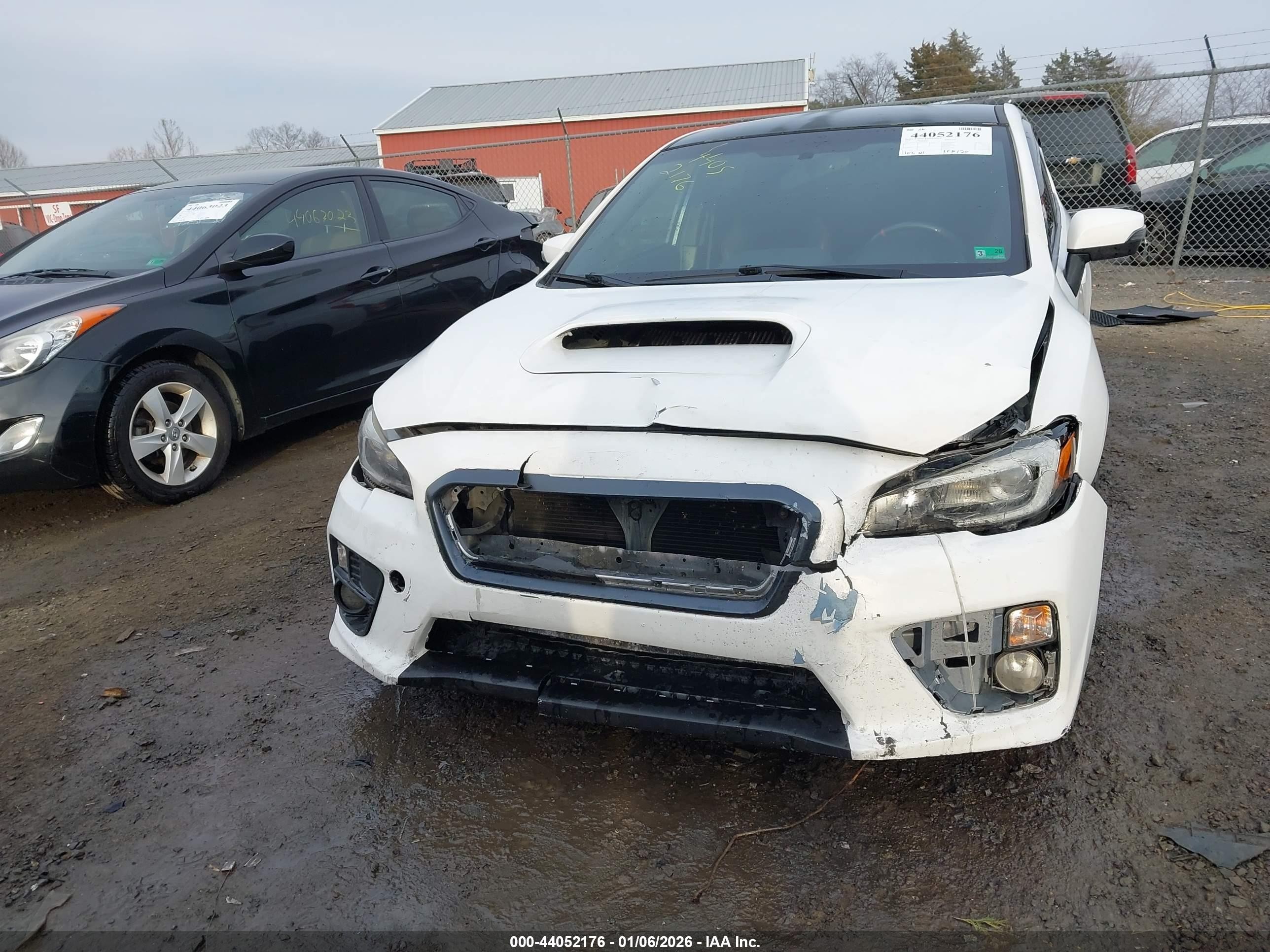 2015 Subaru Wrx Sti   White vin: JF1VA2P66F9817816