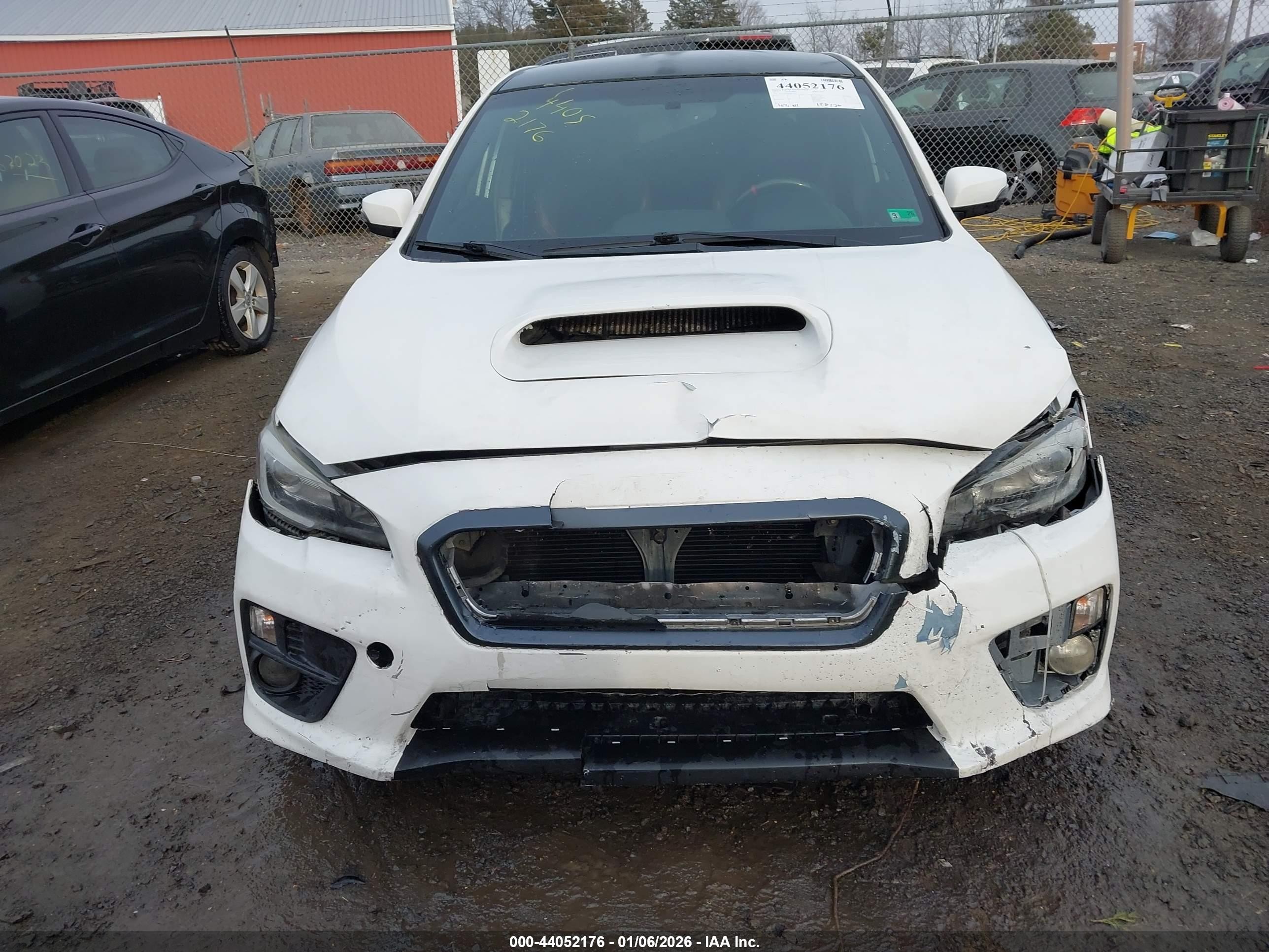 2015 Subaru Wrx Sti   White vin: JF1VA2P66F9817816