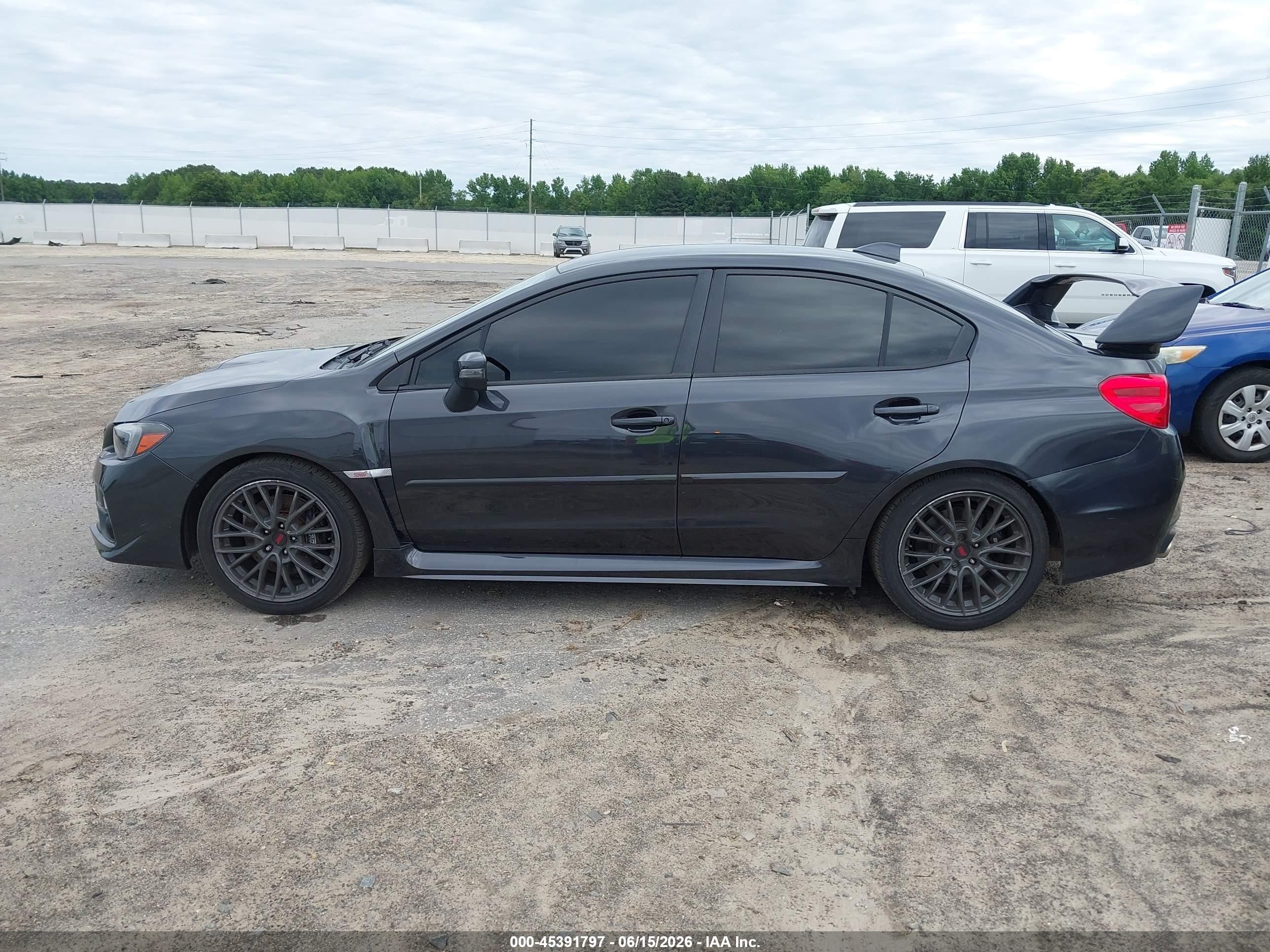2015 Subaru Wrx Sti Gray vin: JF1VA2P69F9806857