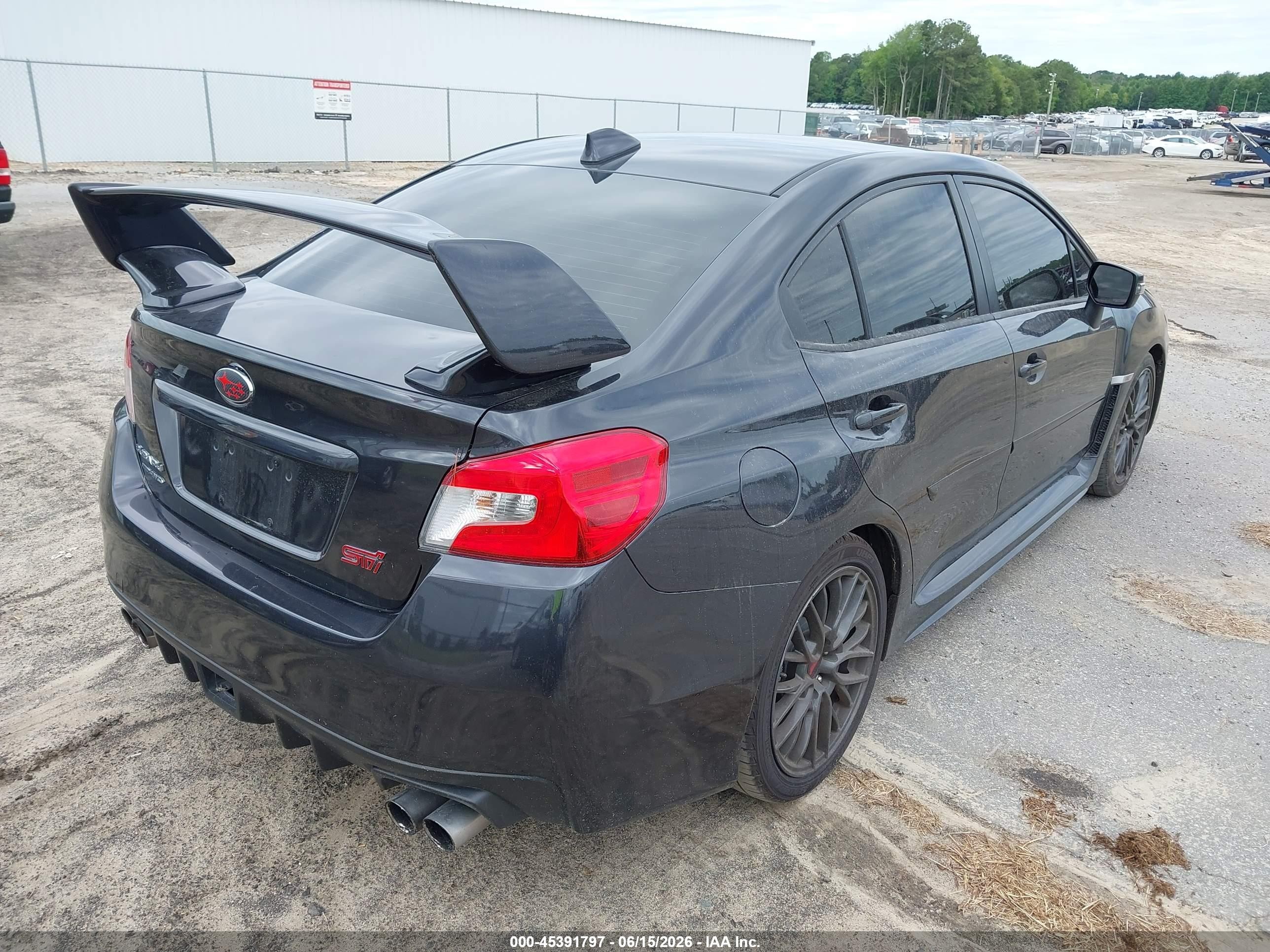 2015 Subaru Wrx Sti Gray vin: JF1VA2P69F9806857
