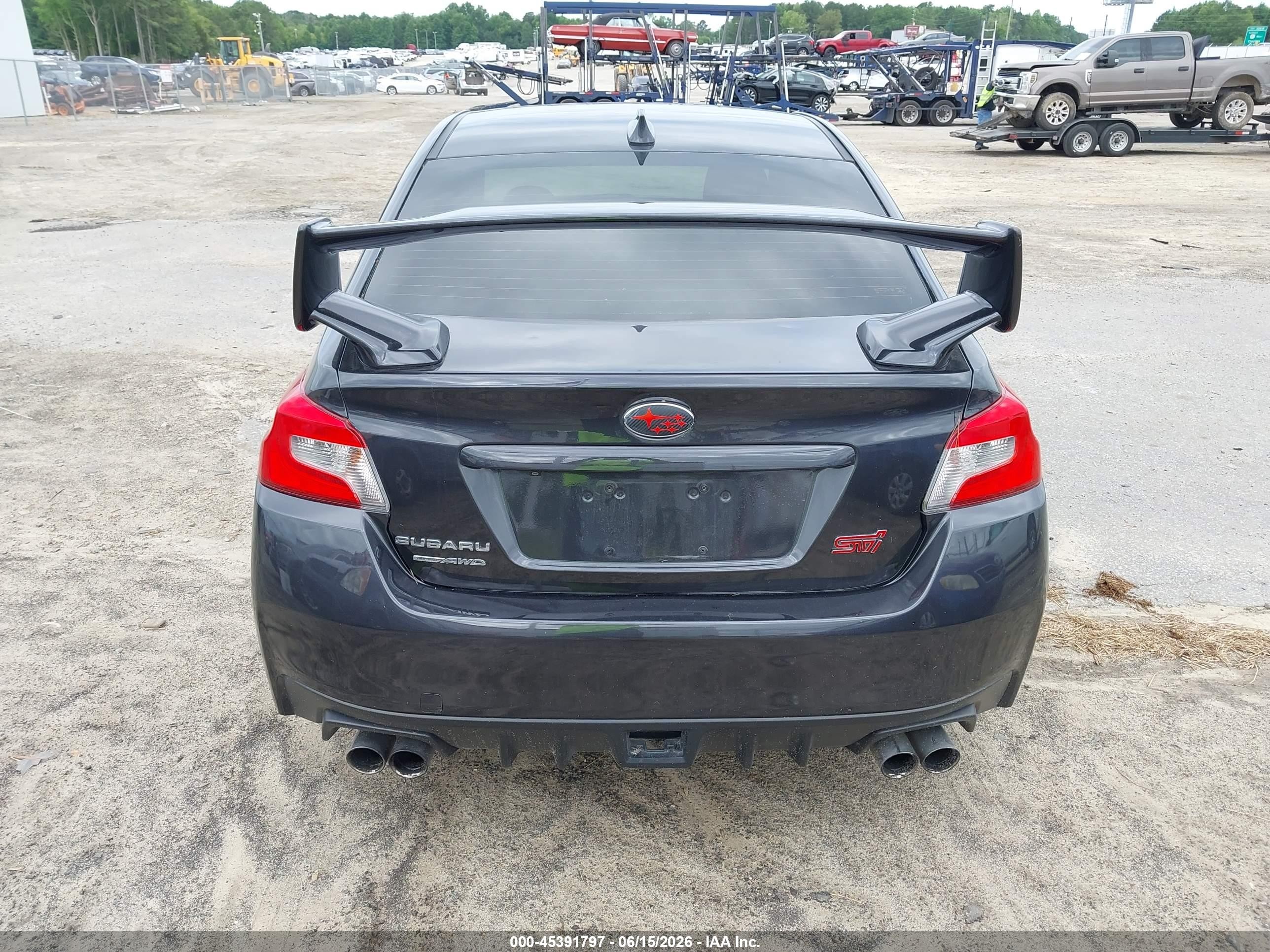 2015 Subaru Wrx Sti Gray vin: JF1VA2P69F9806857