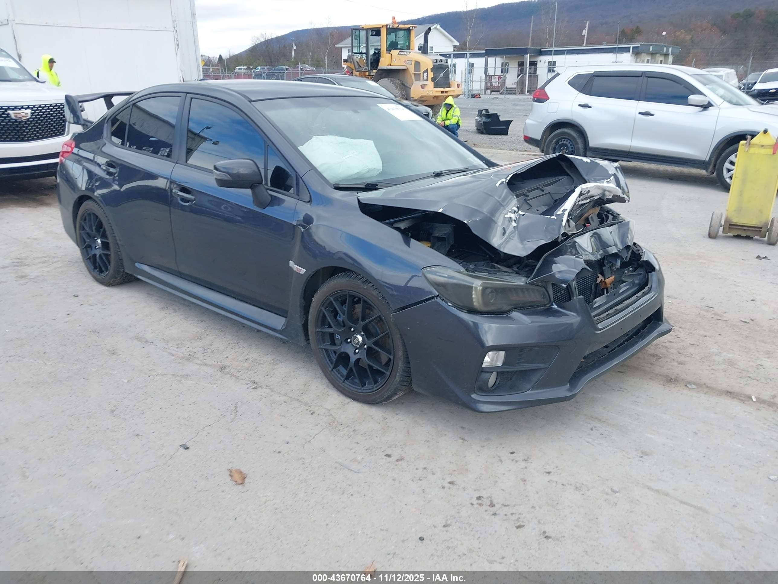 2015 Subaru Wrx Sti   Black vin: JF1VA2P6XF9836658