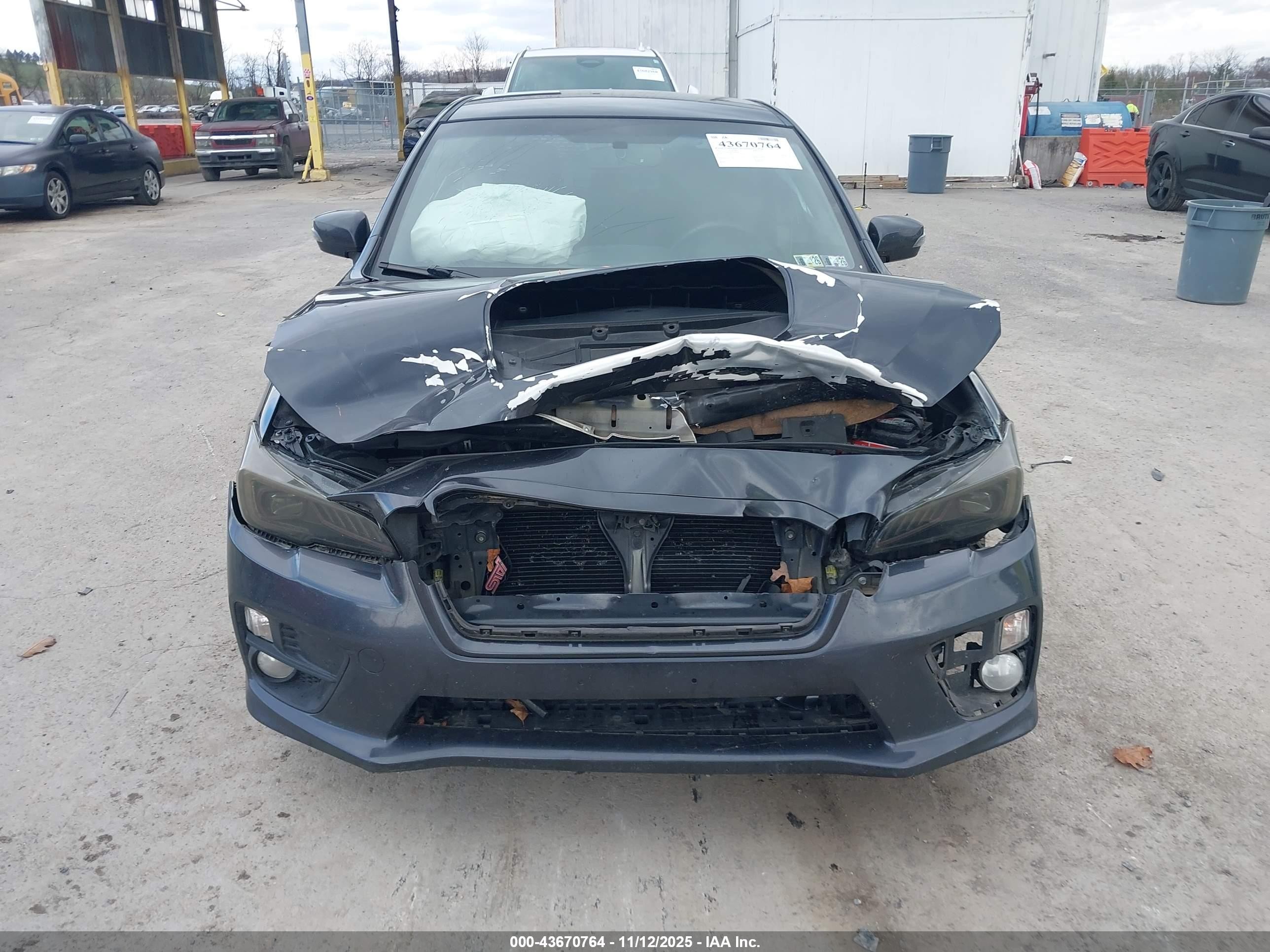 2015 Subaru Wrx Sti   Black vin: JF1VA2P6XF9836658