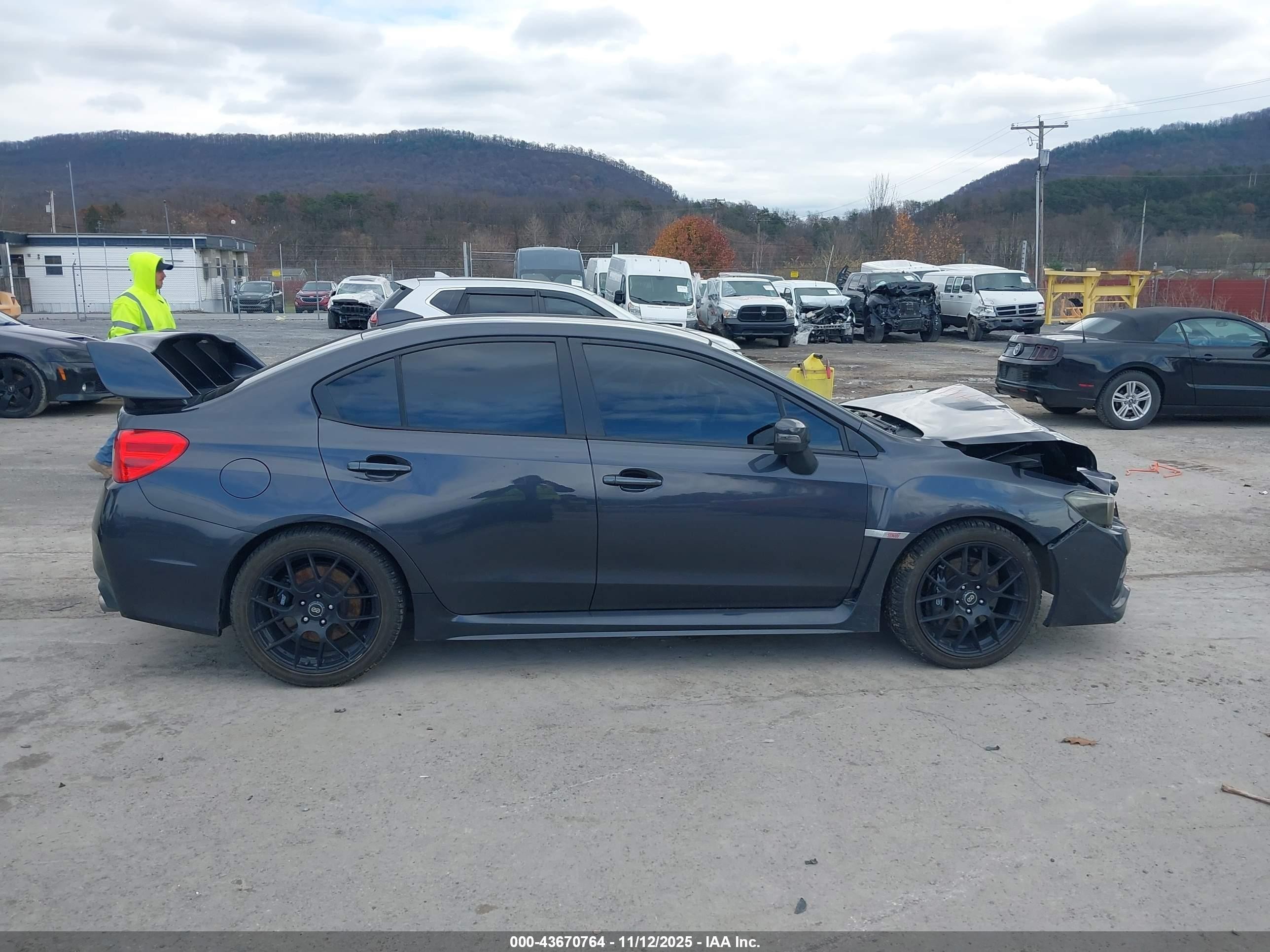 2015 Subaru Wrx Sti   Black vin: JF1VA2P6XF9836658