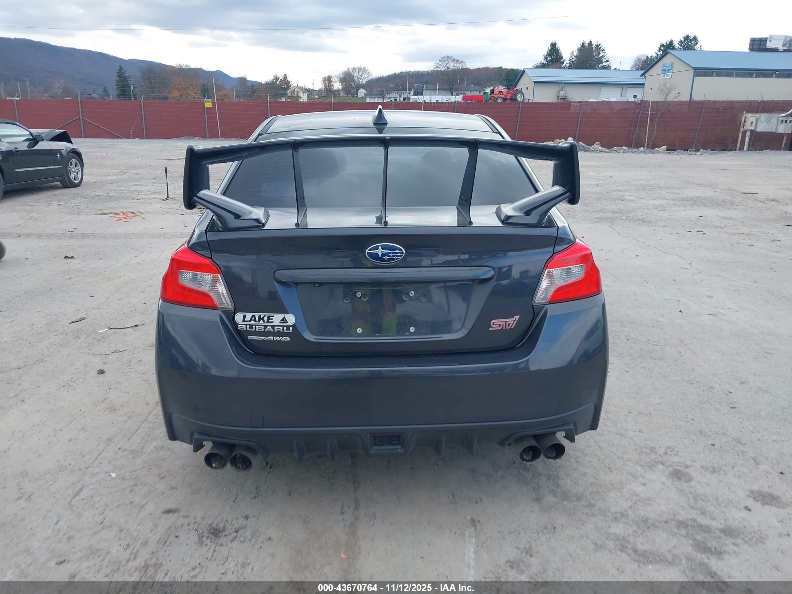 2015 Subaru Wrx Sti   Black vin: JF1VA2P6XF9836658
