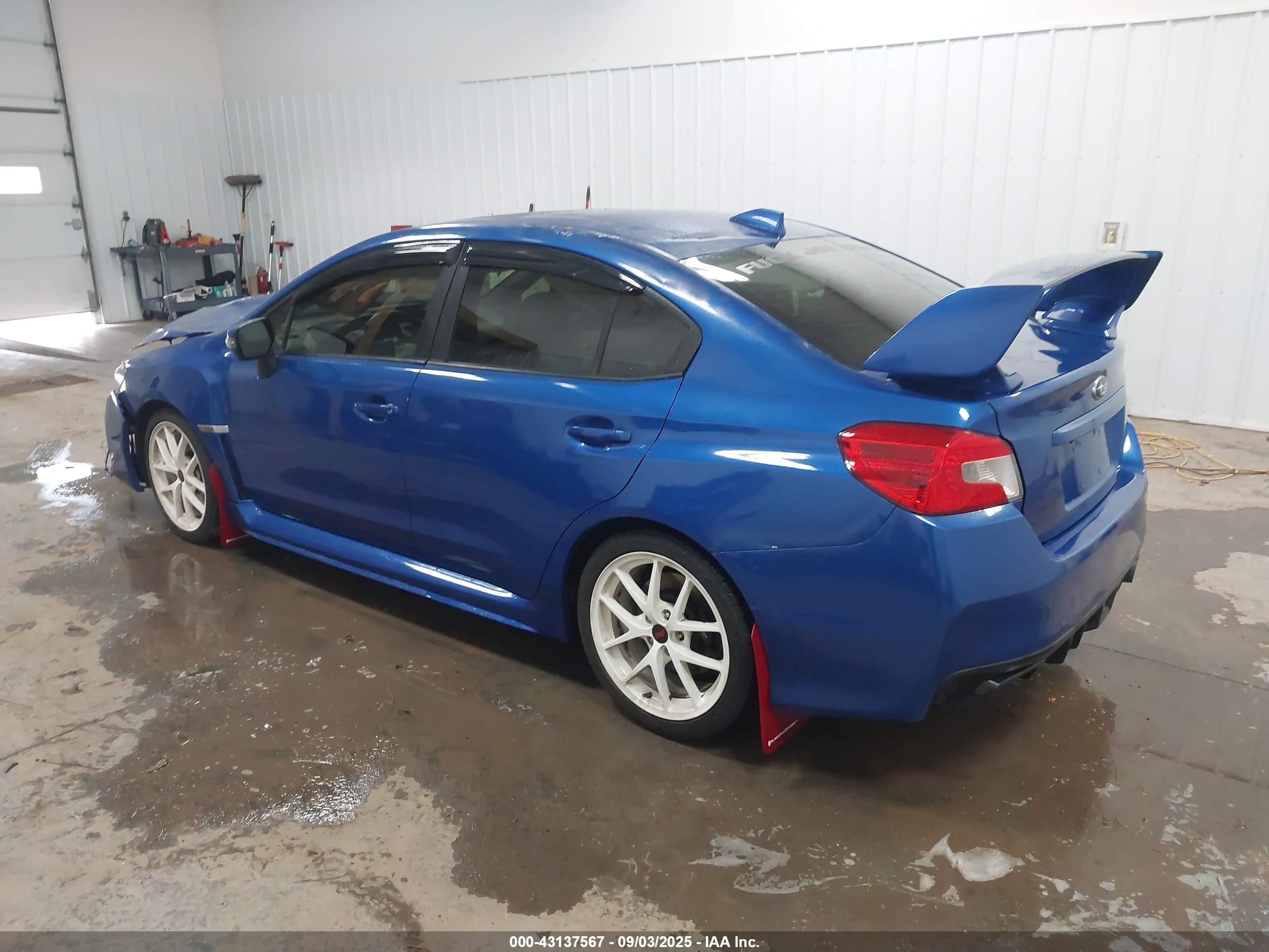 2015 Subaru Wrx Sti Limited Blue vin: JF1VA2S60F9818385
