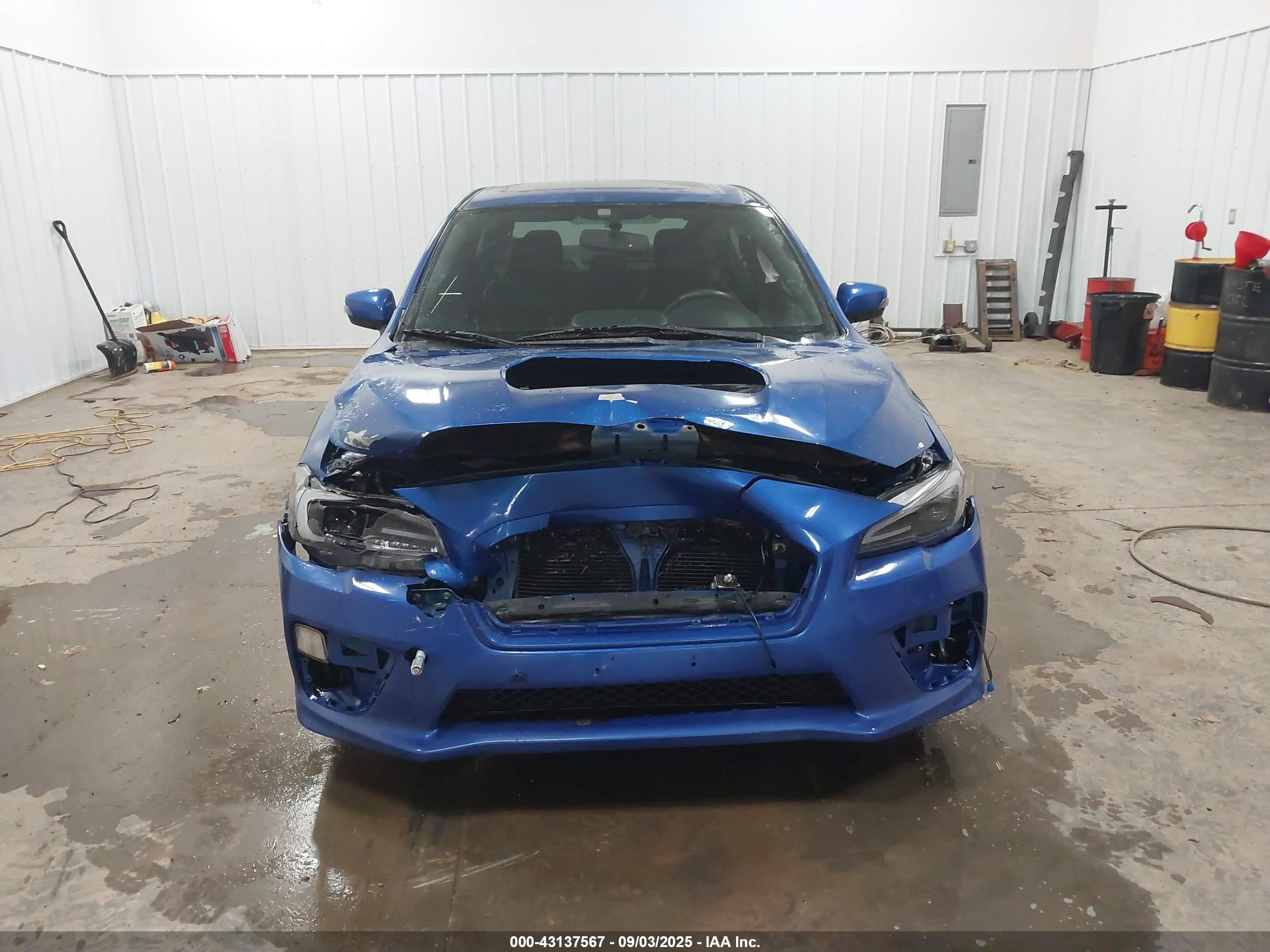 2015 Subaru Wrx Sti Limited Blue vin: JF1VA2S60F9818385