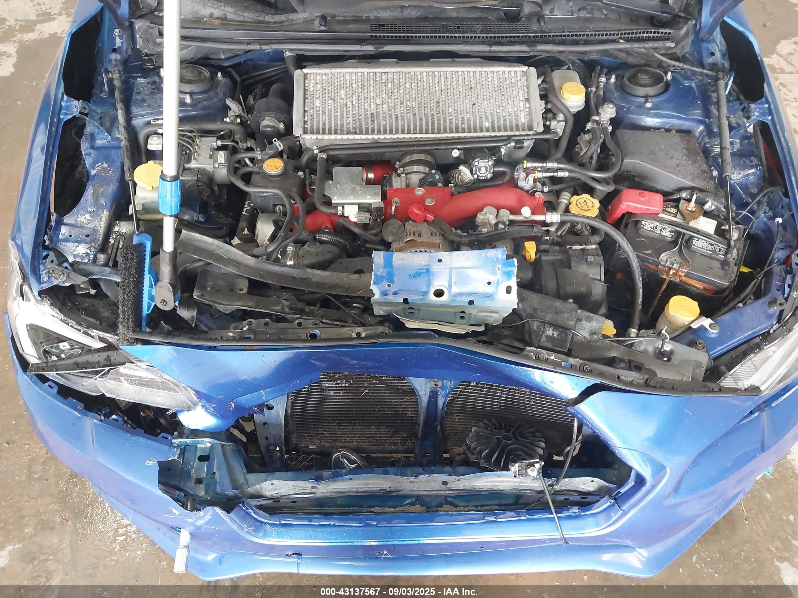 2015 Subaru Wrx Sti Limited Blue vin: JF1VA2S60F9818385