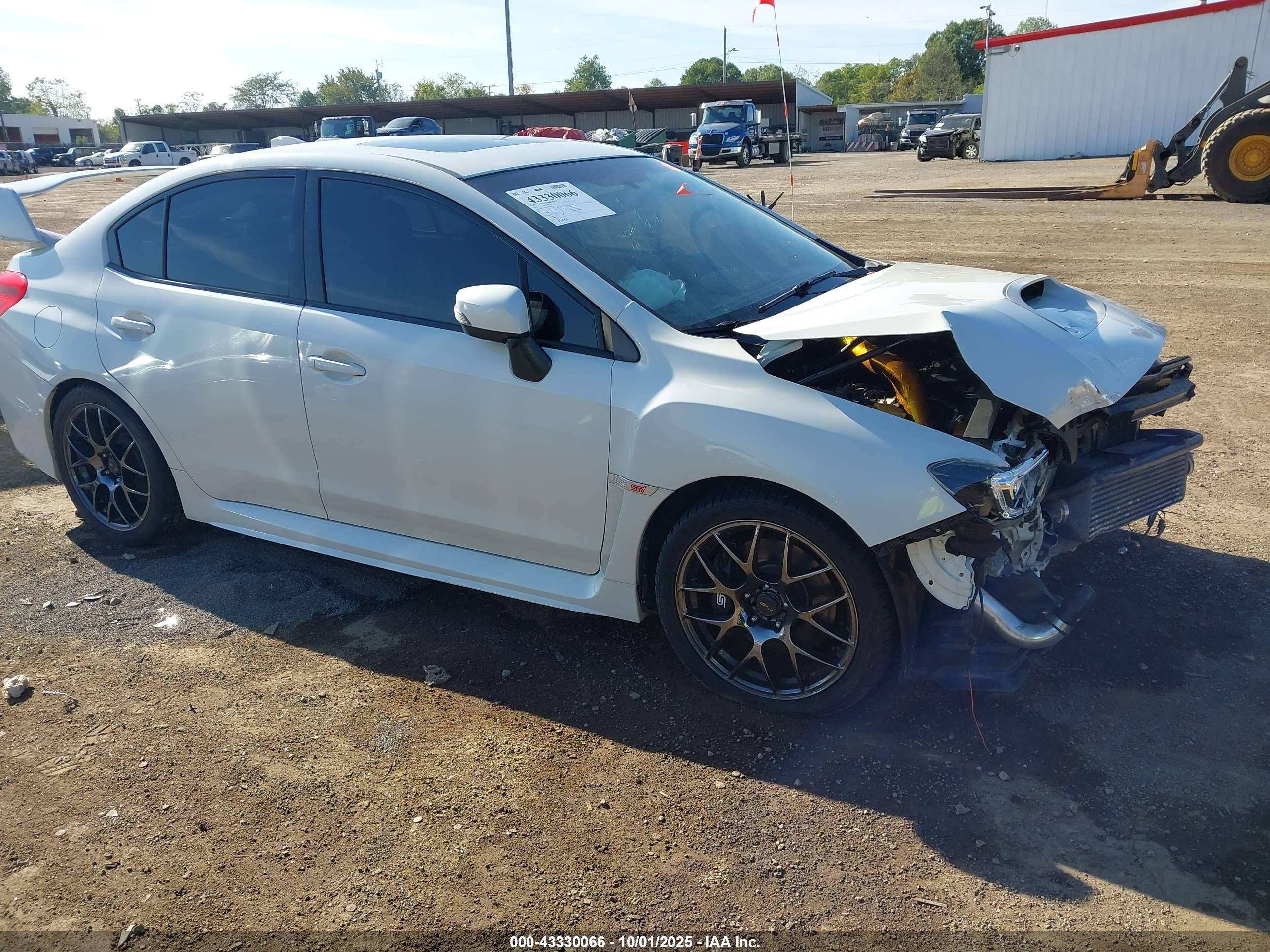 2015 Subaru Wrx Sti Limited White vin: JF1VA2S62F9804259