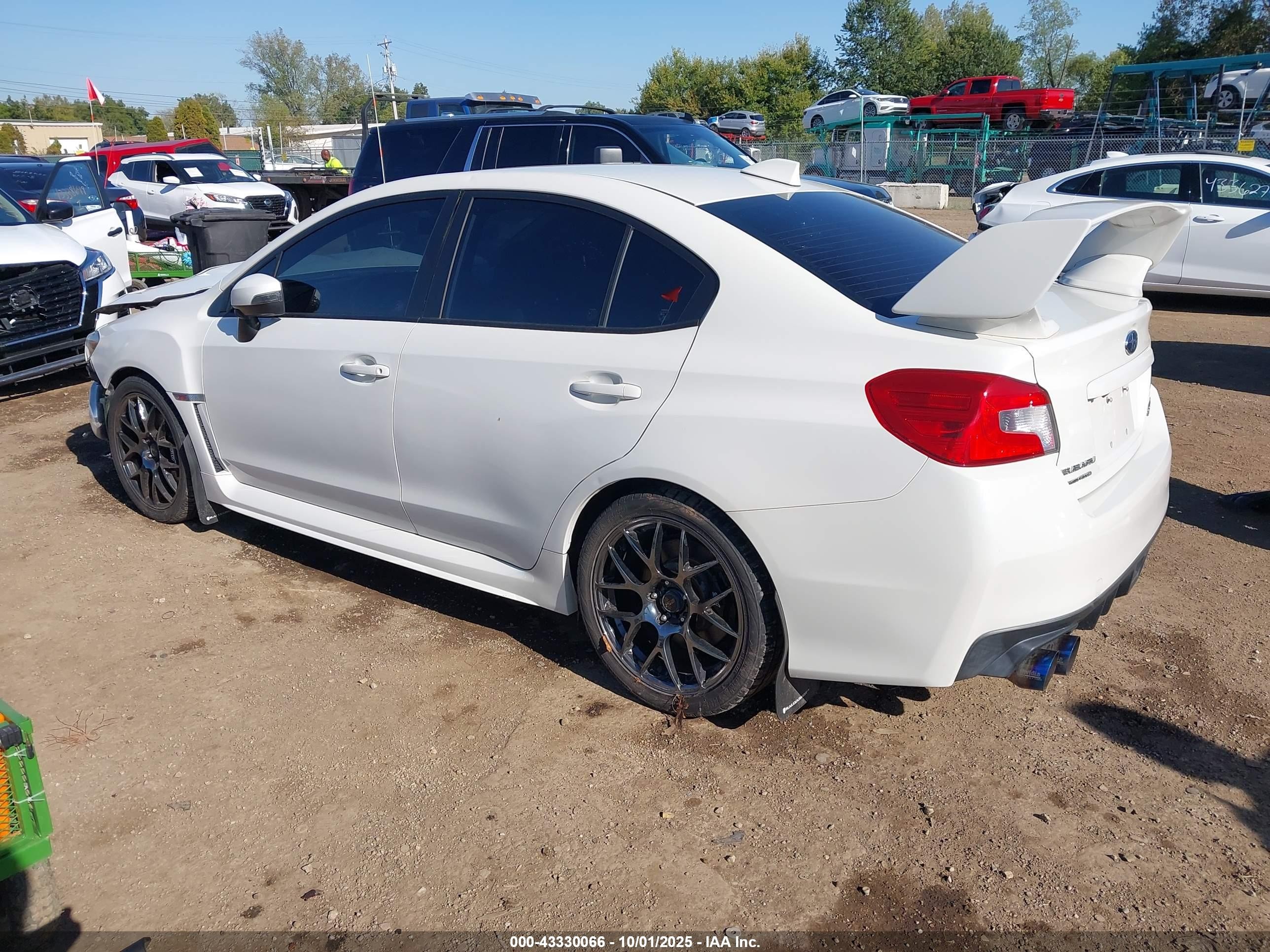2015 Subaru Wrx Sti Limited Белый vin: JF1VA2S62F9804259