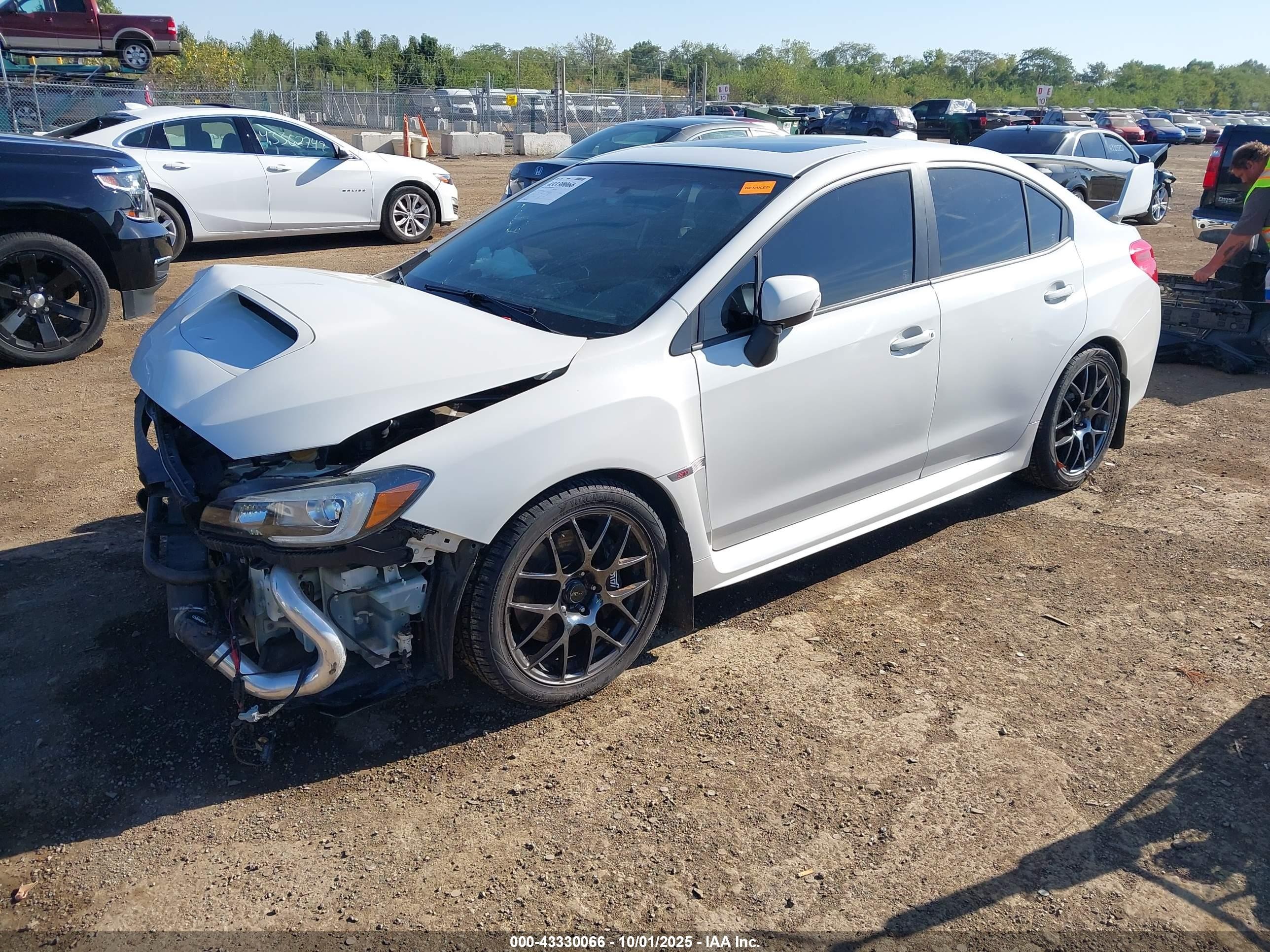 2015 Subaru Wrx Sti Limited Белый vin: JF1VA2S62F9804259