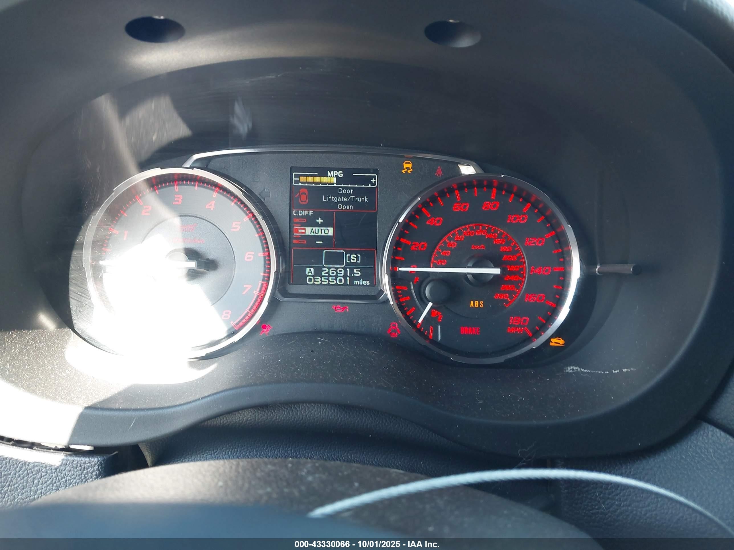 2015 Subaru Wrx Sti Limited Белый vin: JF1VA2S62F9804259
