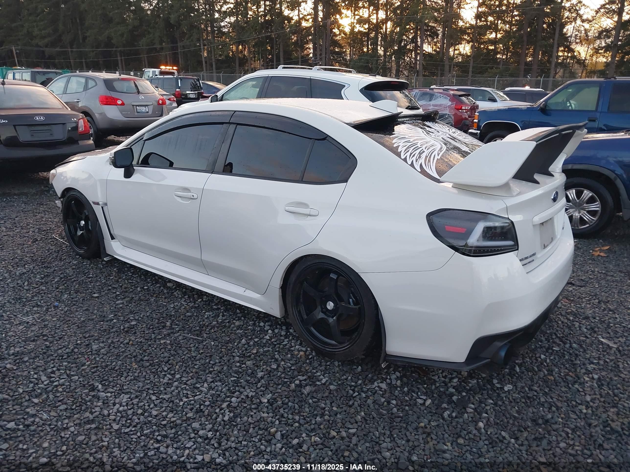 2015 Subaru Wrx Sti Limited White vin: JF1VA2S62F9809641