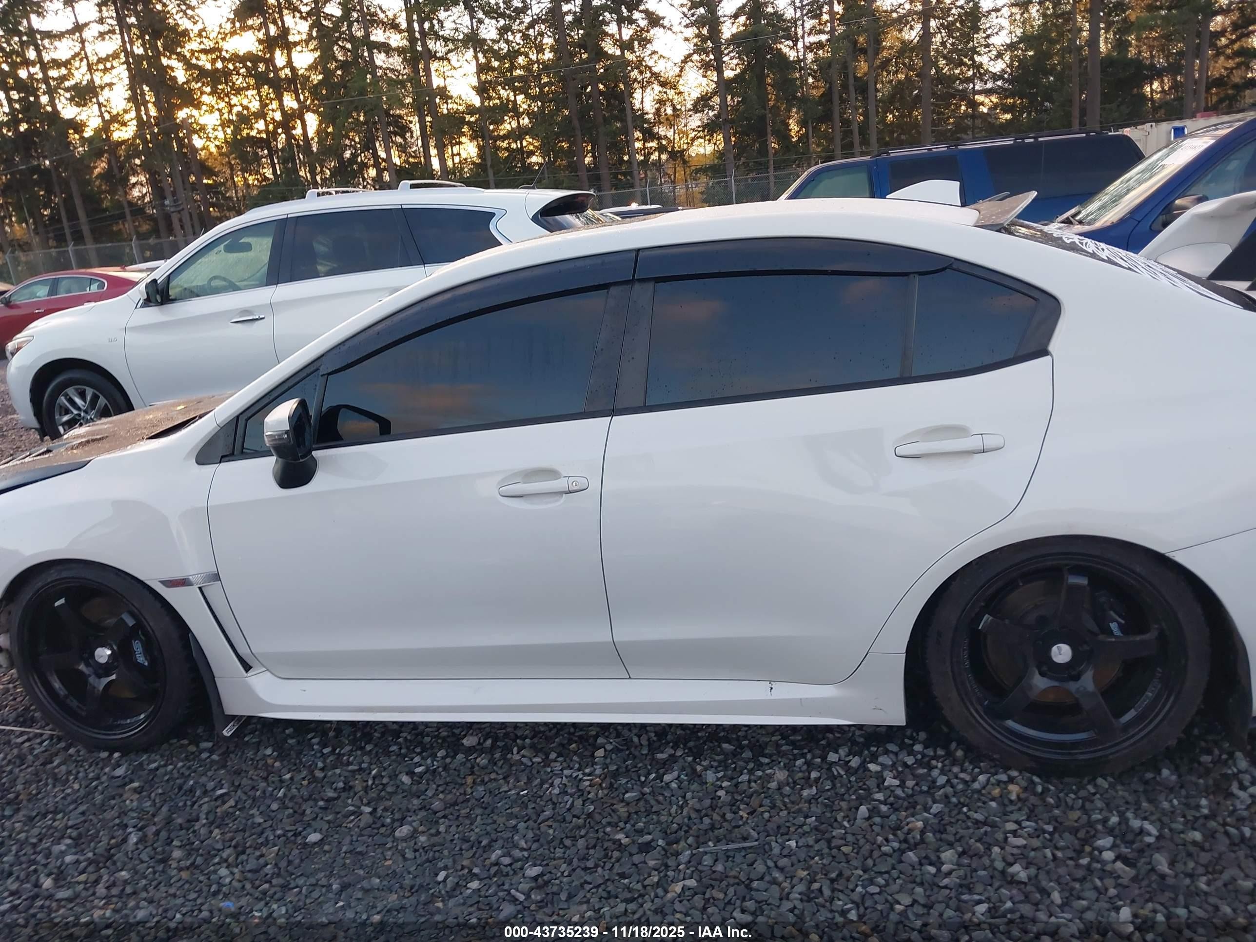 2015 Subaru Wrx Sti Limited White vin: JF1VA2S62F9809641
