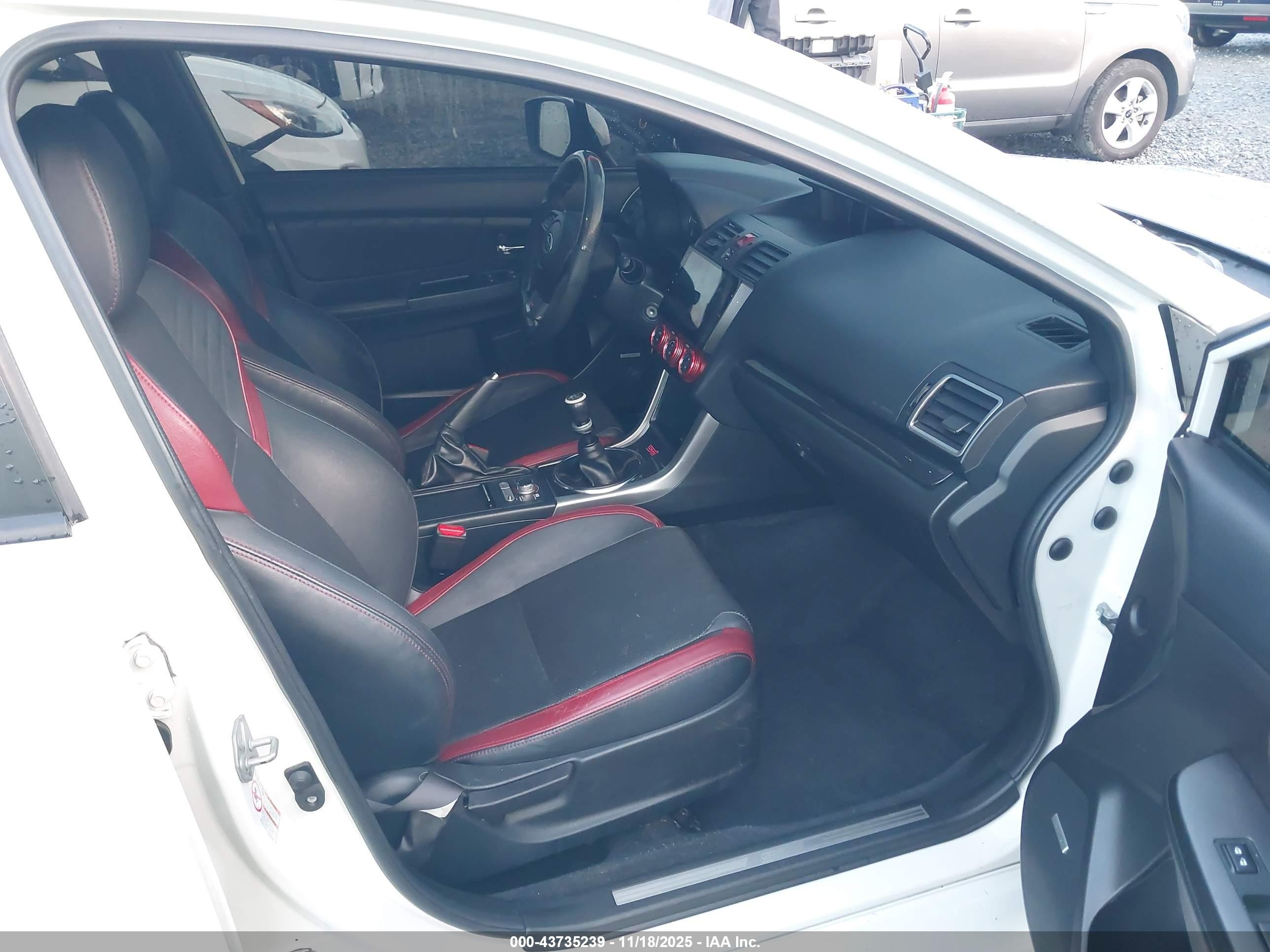 2015 Subaru Wrx Sti Limited White vin: JF1VA2S62F9809641
