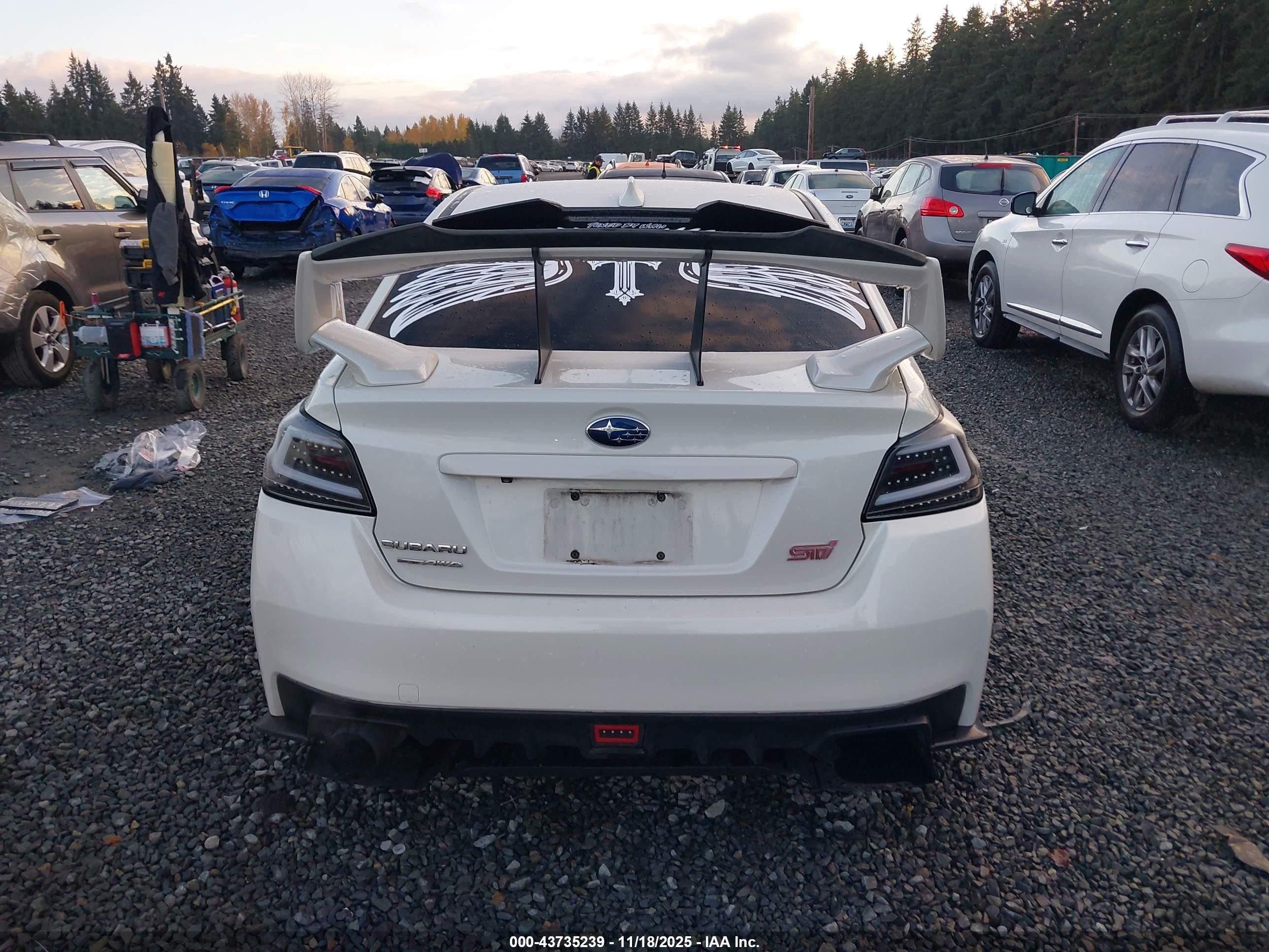 2015 Subaru Wrx Sti Limited White vin: JF1VA2S62F9809641