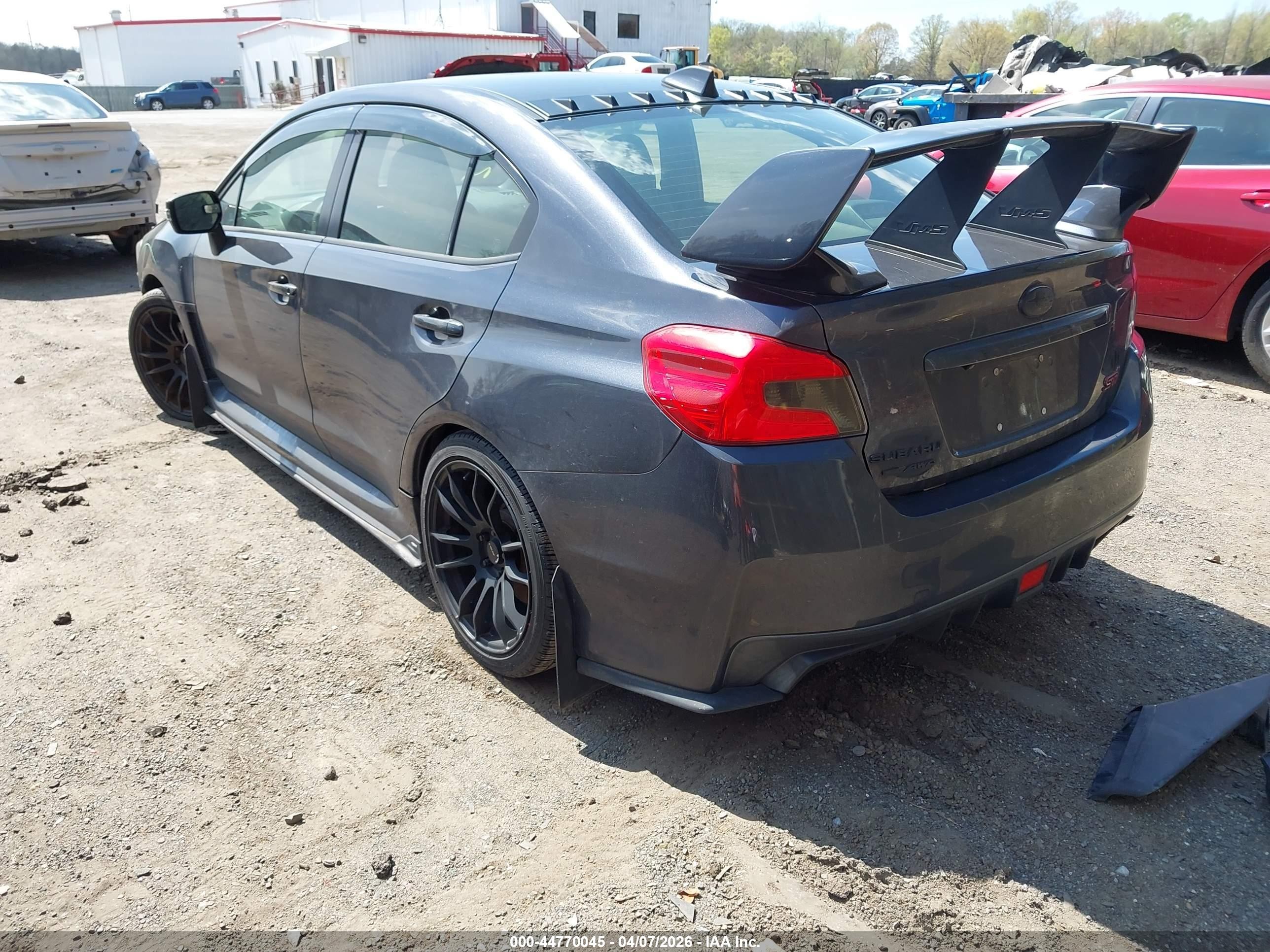 2015 Subaru Wrx Sti Limited Black vin: JF1VA2S65F9809830