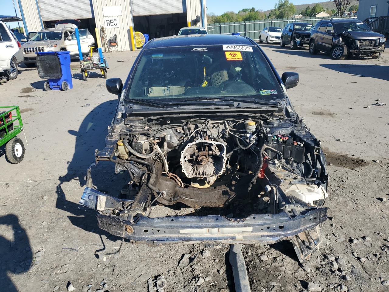 2015 Subaru Wrx Sti Limited Blue vin: JF1VA2S65F9811240 Damage: Front Bumper Reinforcement, Broken, Replacement Required