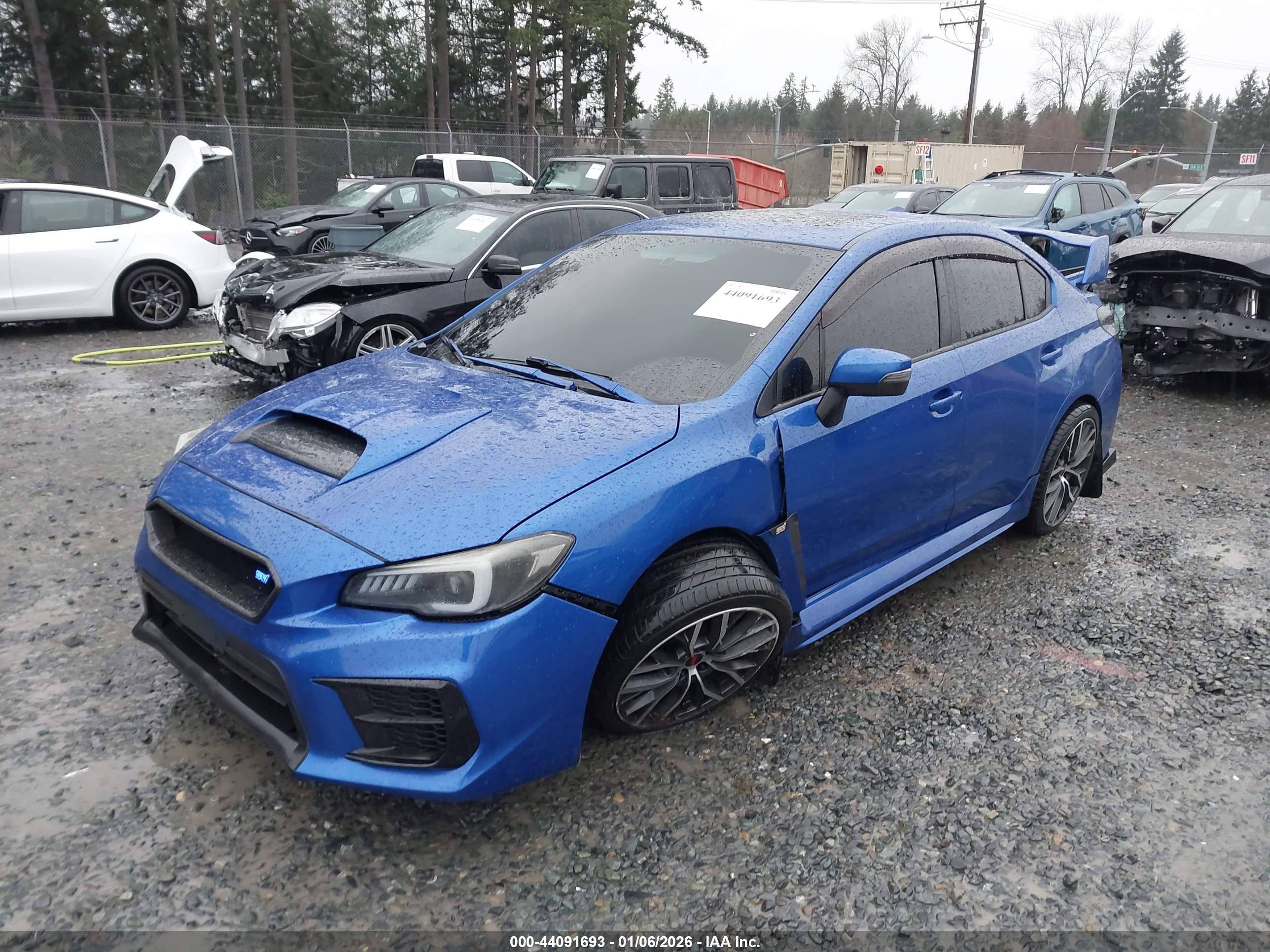 2015 Subaru Wrx Sti Limited Blue vin: JF1VA2S65F9836915