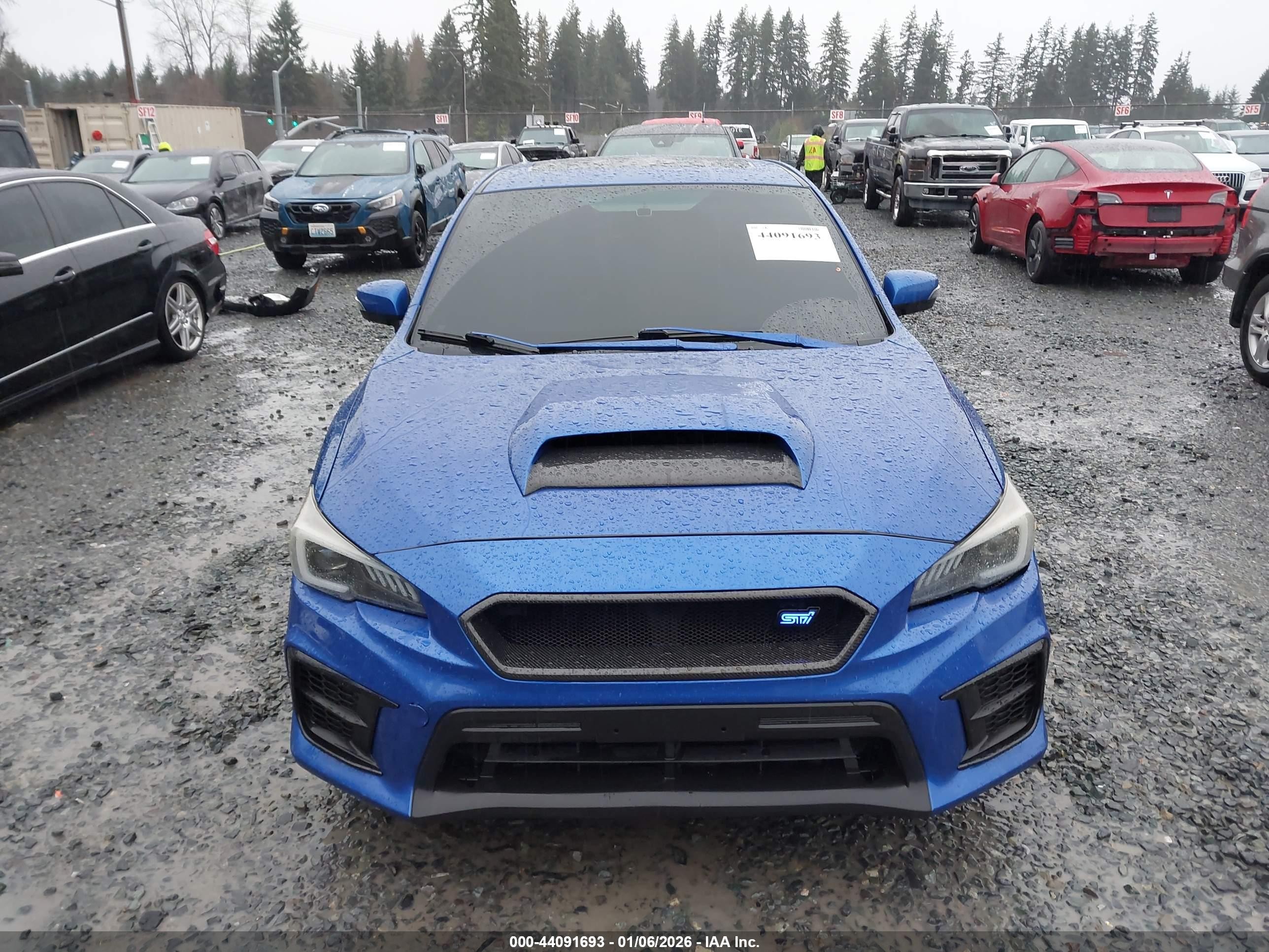 2015 Subaru Wrx Sti Limited Blue vin: JF1VA2S65F9836915