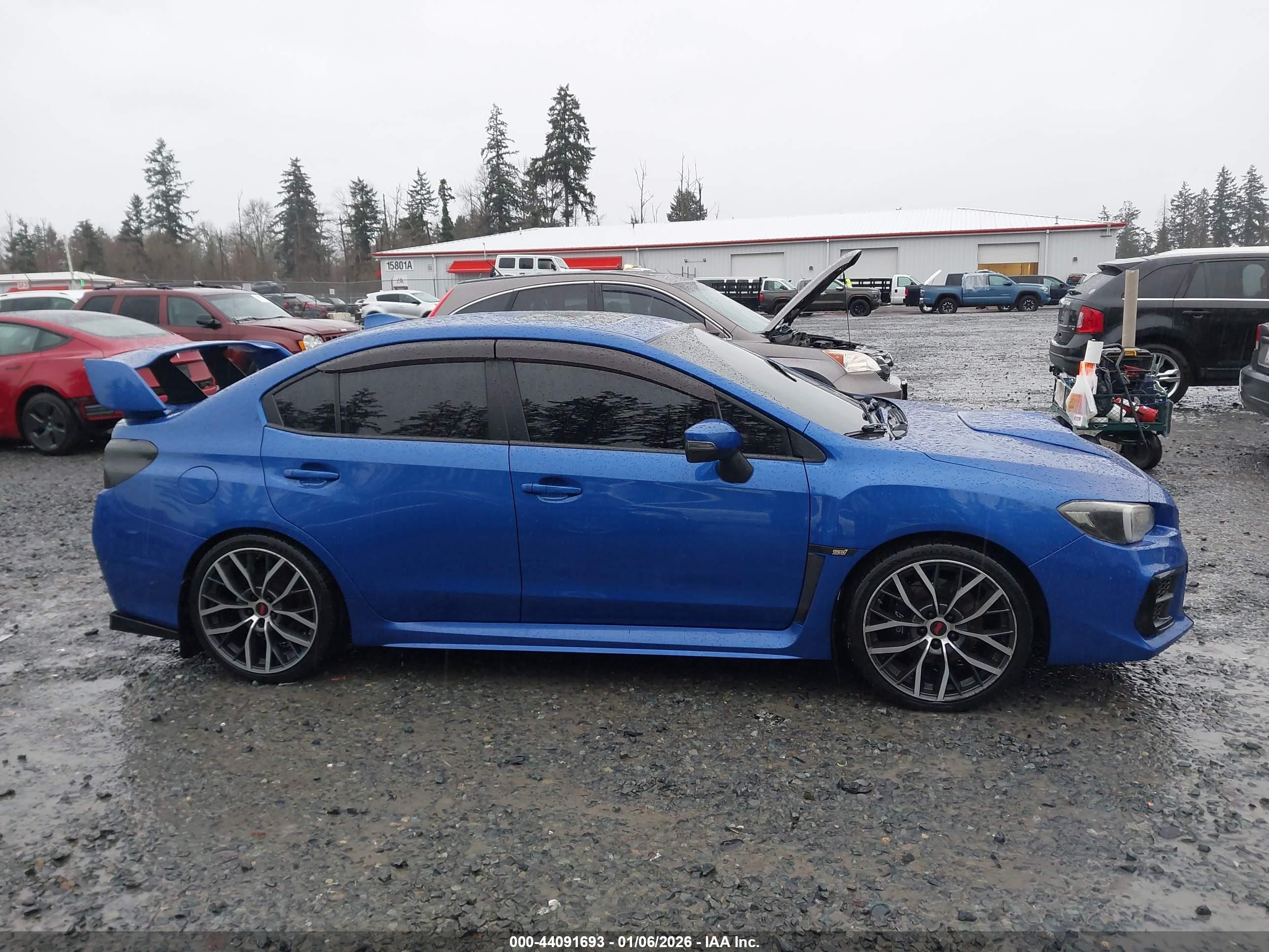 2015 Subaru Wrx Sti Limited Blue vin: JF1VA2S65F9836915