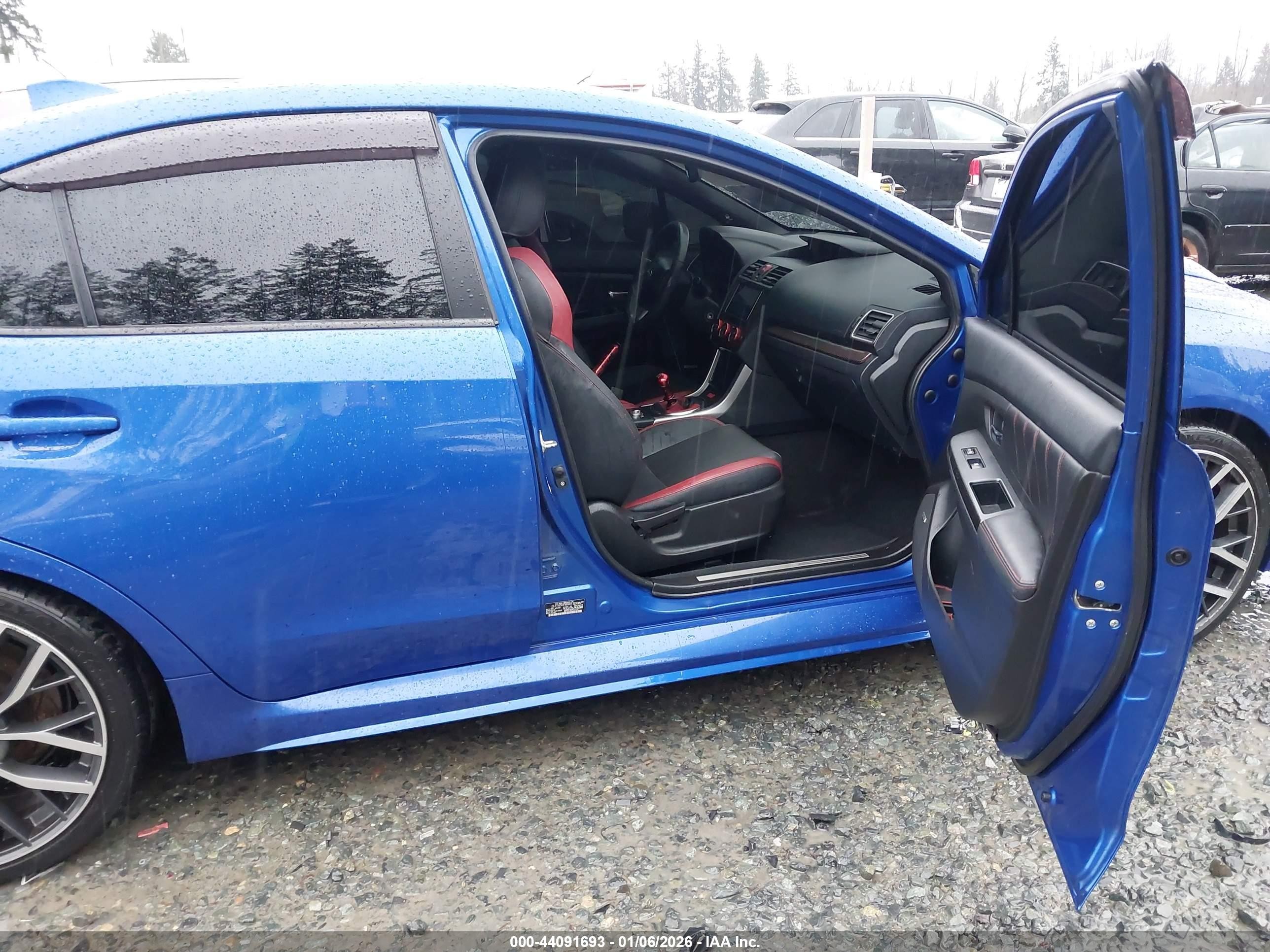 2015 Subaru Wrx Sti Limited Blue vin: JF1VA2S65F9836915