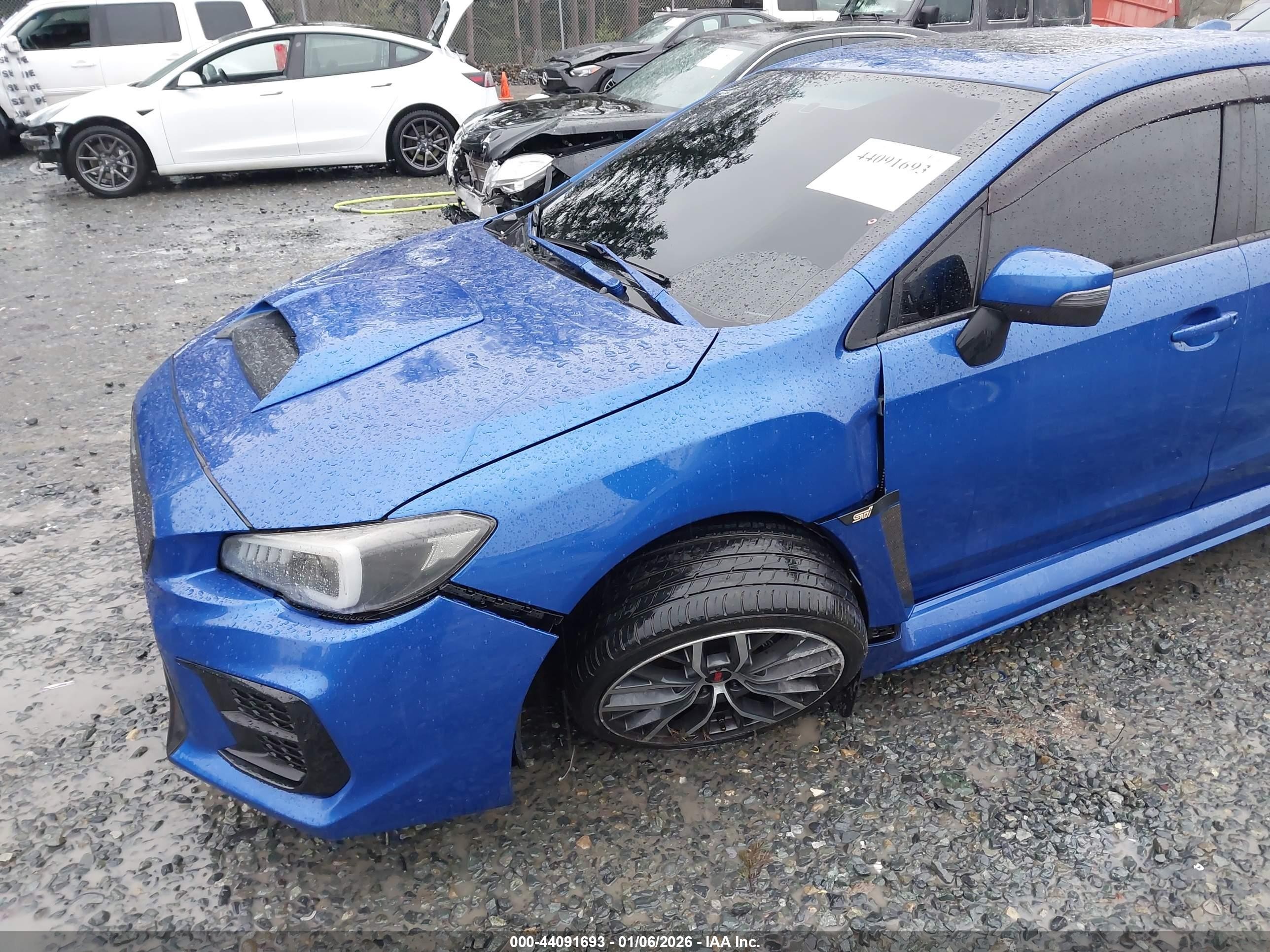 2015 Subaru Wrx Sti Limited Blue vin: JF1VA2S65F9836915