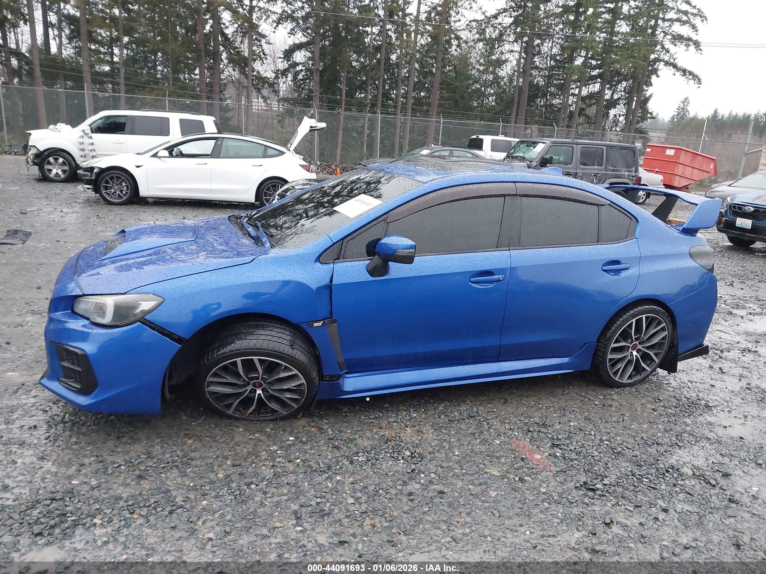 2015 Subaru Wrx Sti Limited Blue vin: JF1VA2S65F9836915