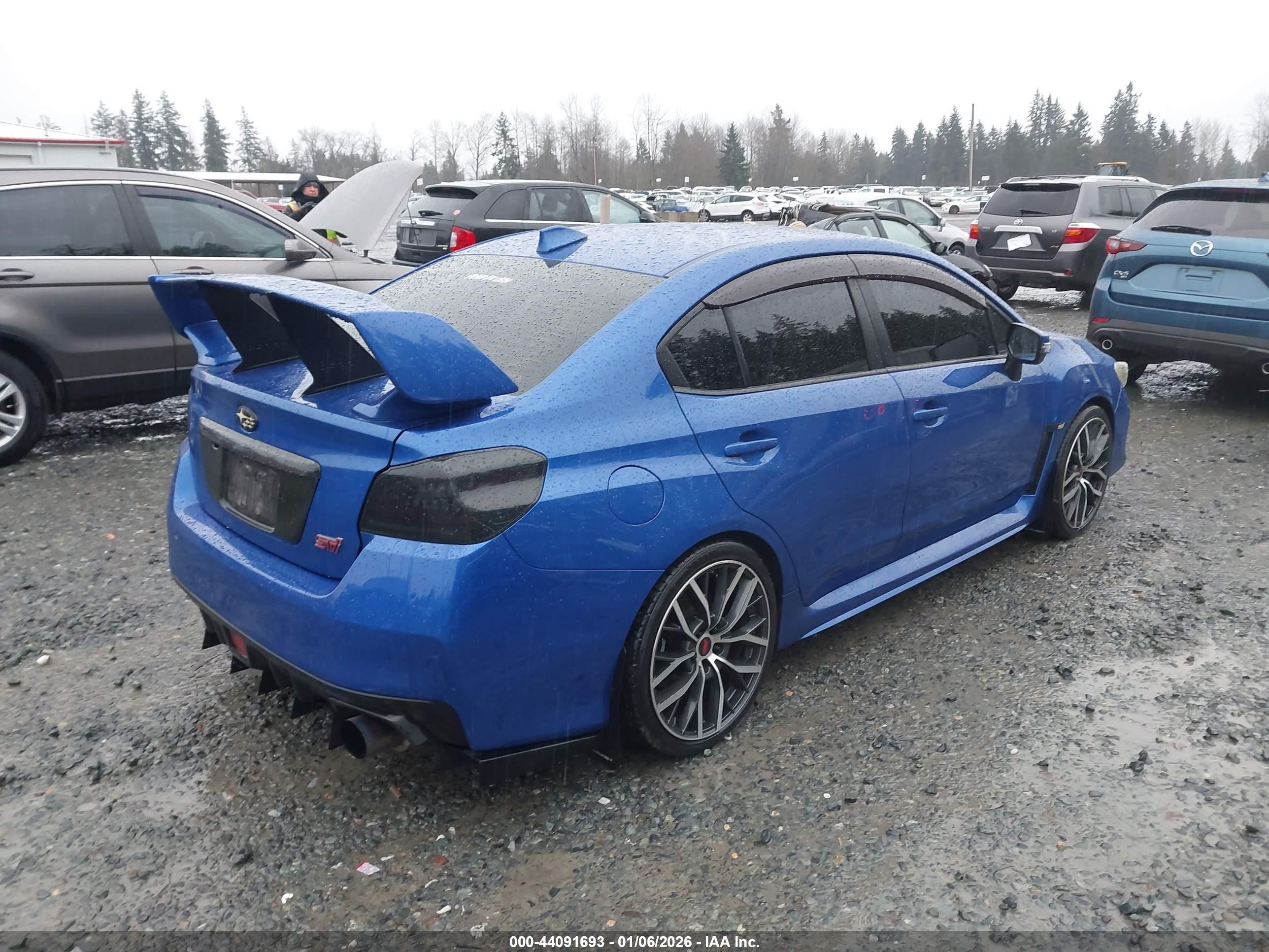 2015 Subaru Wrx Sti Limited Blue vin: JF1VA2S65F9836915