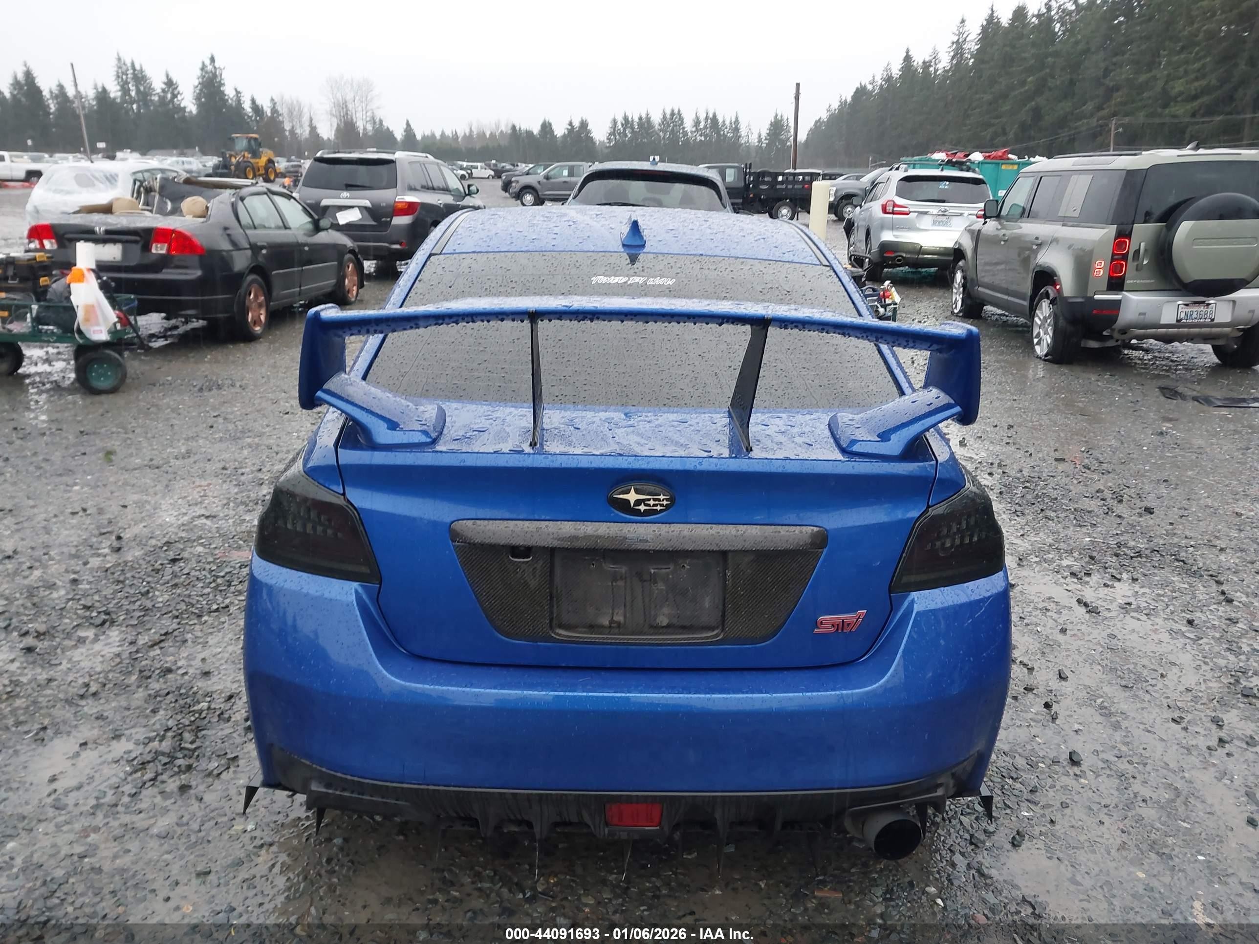 2015 Subaru Wrx Sti Limited Blue vin: JF1VA2S65F9836915