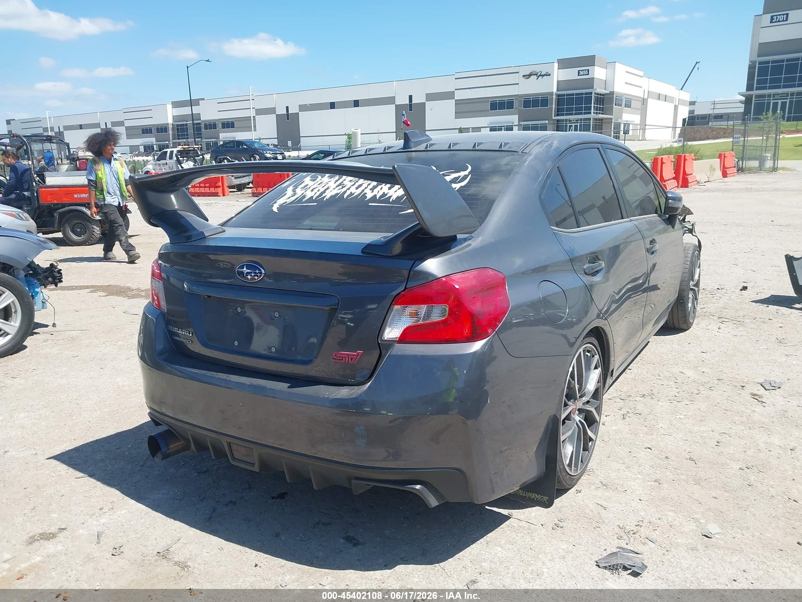 2020 Subaru Wrx Sti   Gray vin: JF1VA2S67L9815401