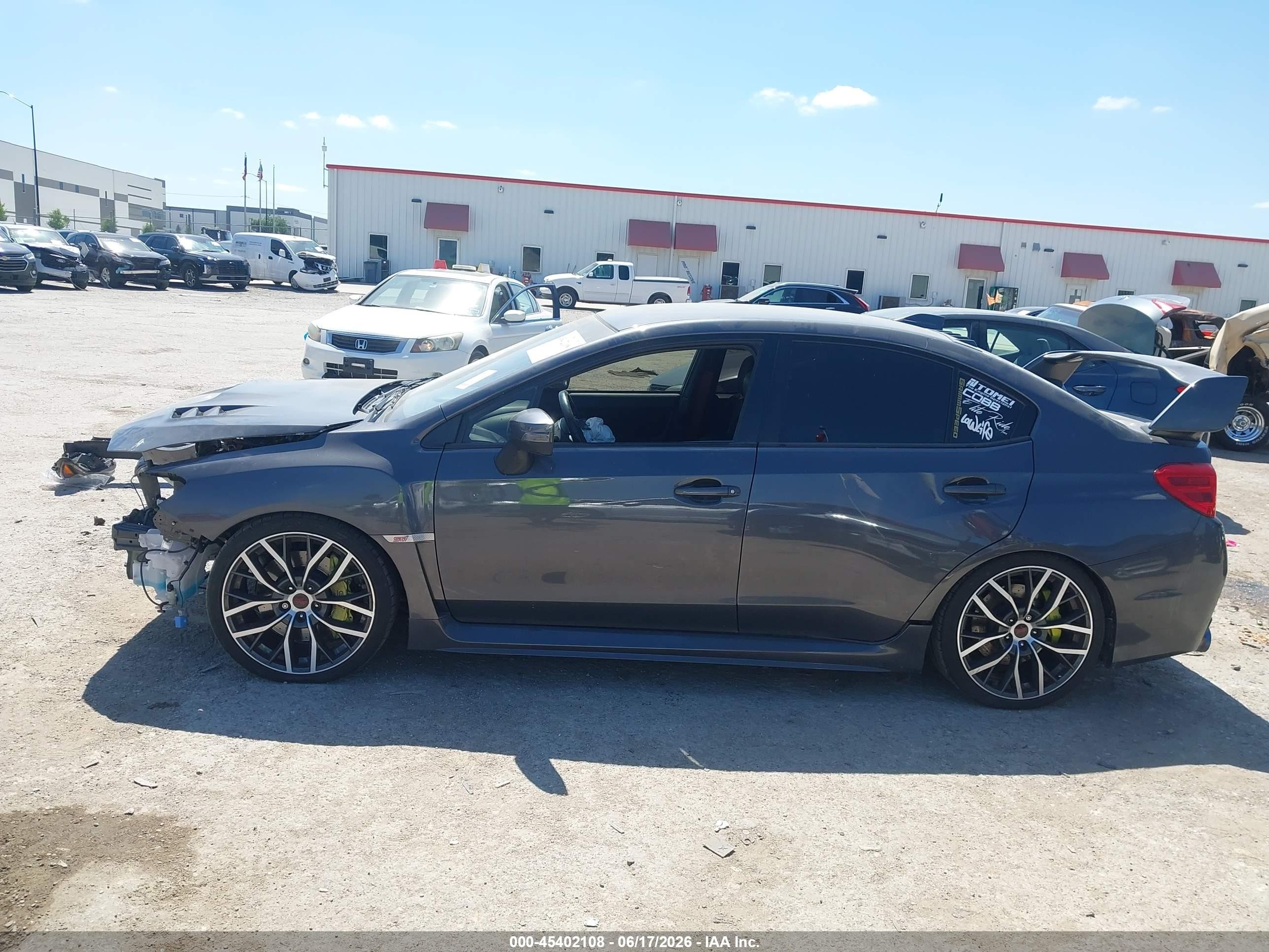 2020 Subaru Wrx Sti   Gray vin: JF1VA2S67L9815401