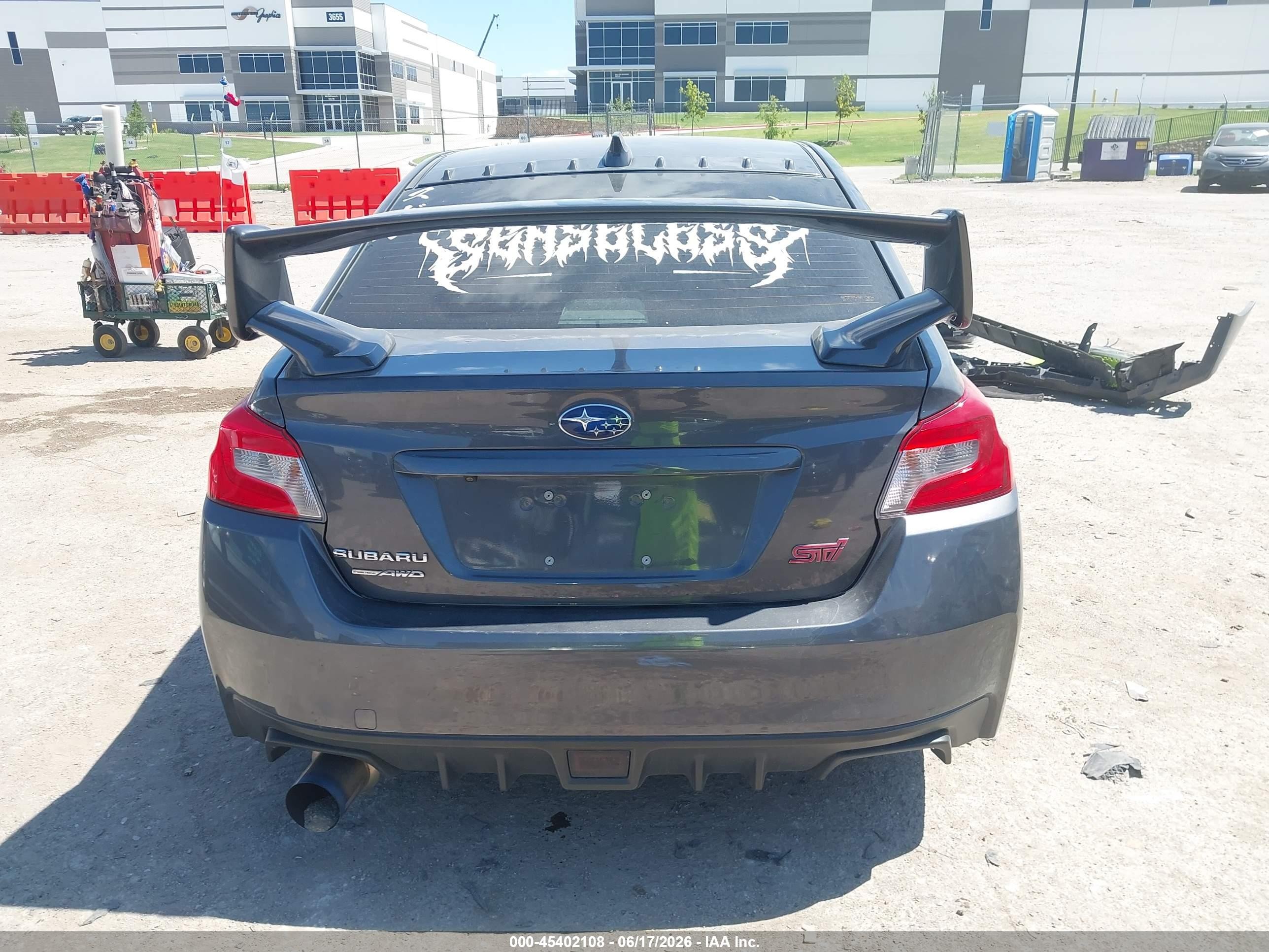 2020 Subaru Wrx Sti   Gray vin: JF1VA2S67L9815401