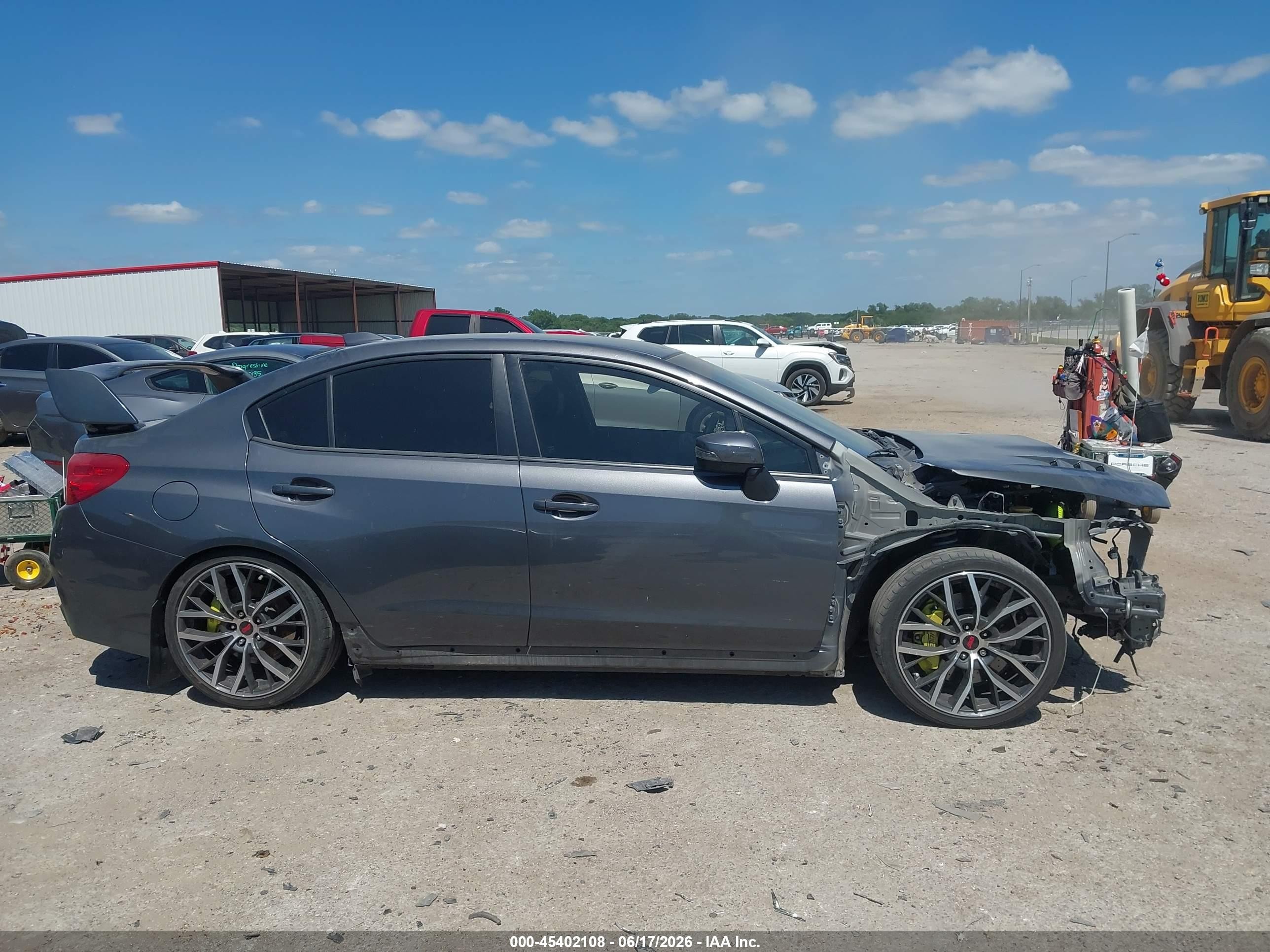 2020 Subaru Wrx Sti   Gray vin: JF1VA2S67L9815401