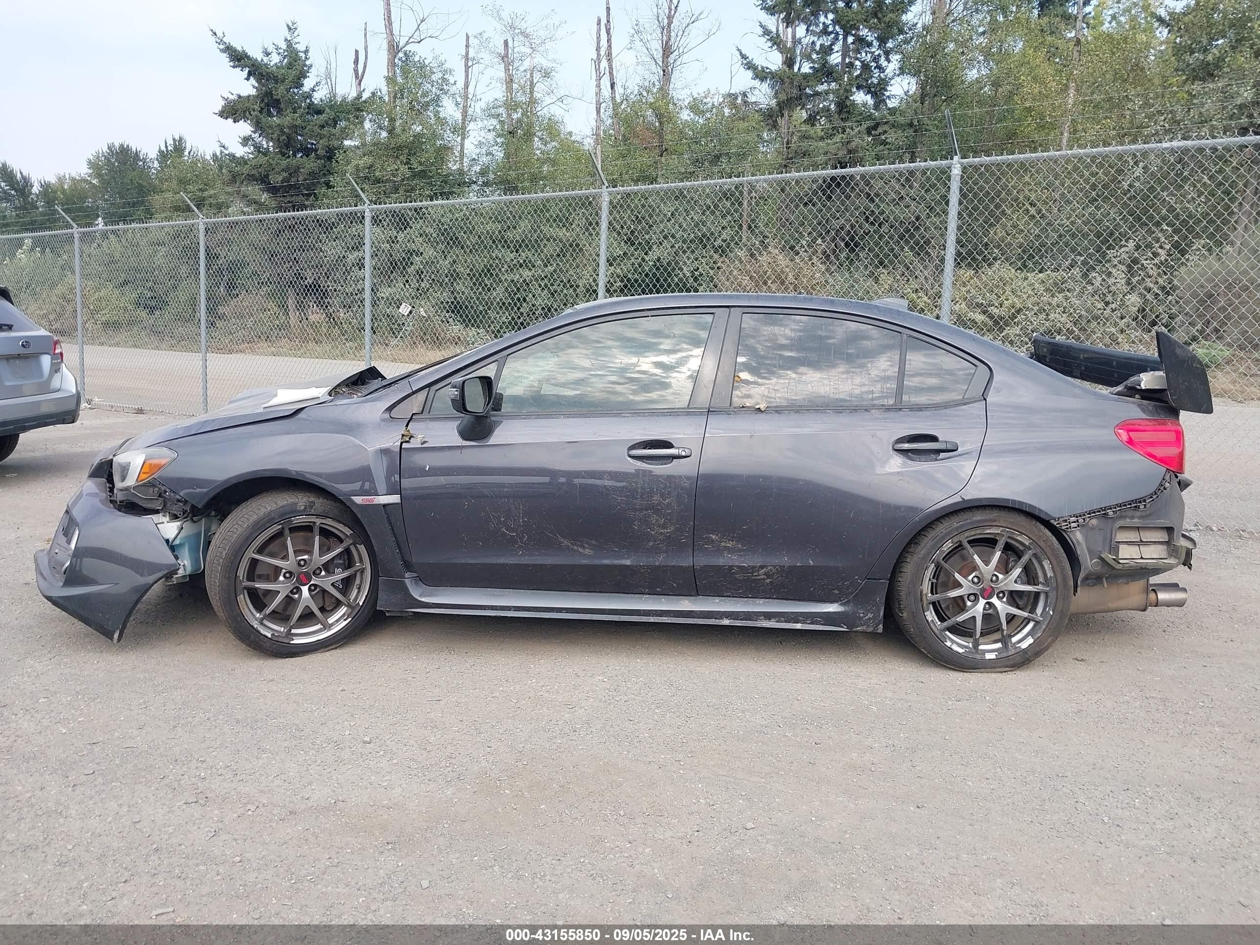 2015 Subaru Wrx Sti Limited Gray vin: JF1VA2S68F9803391