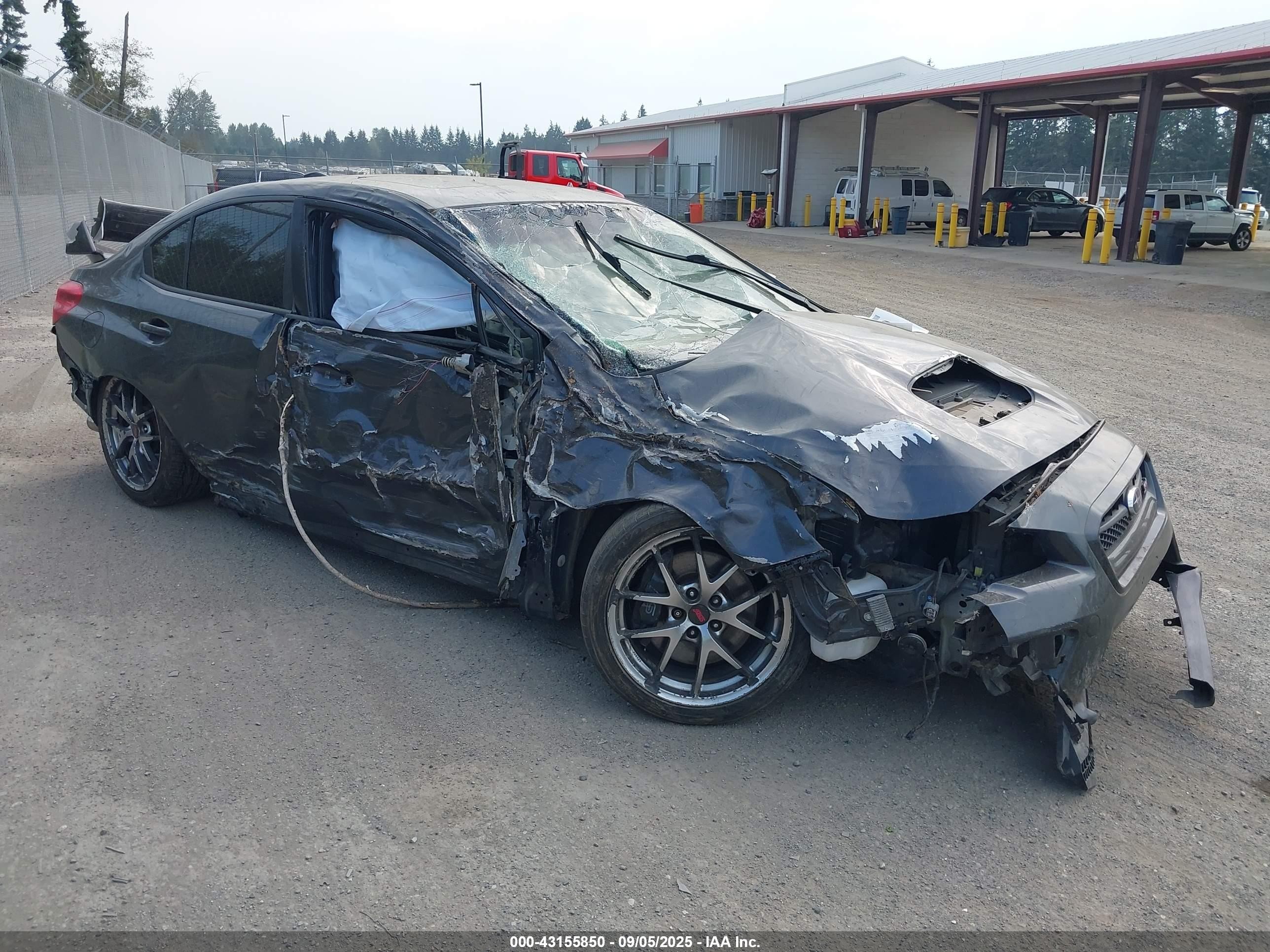 2015 Subaru Wrx Sti Limited Gray vin: JF1VA2S68F9803391