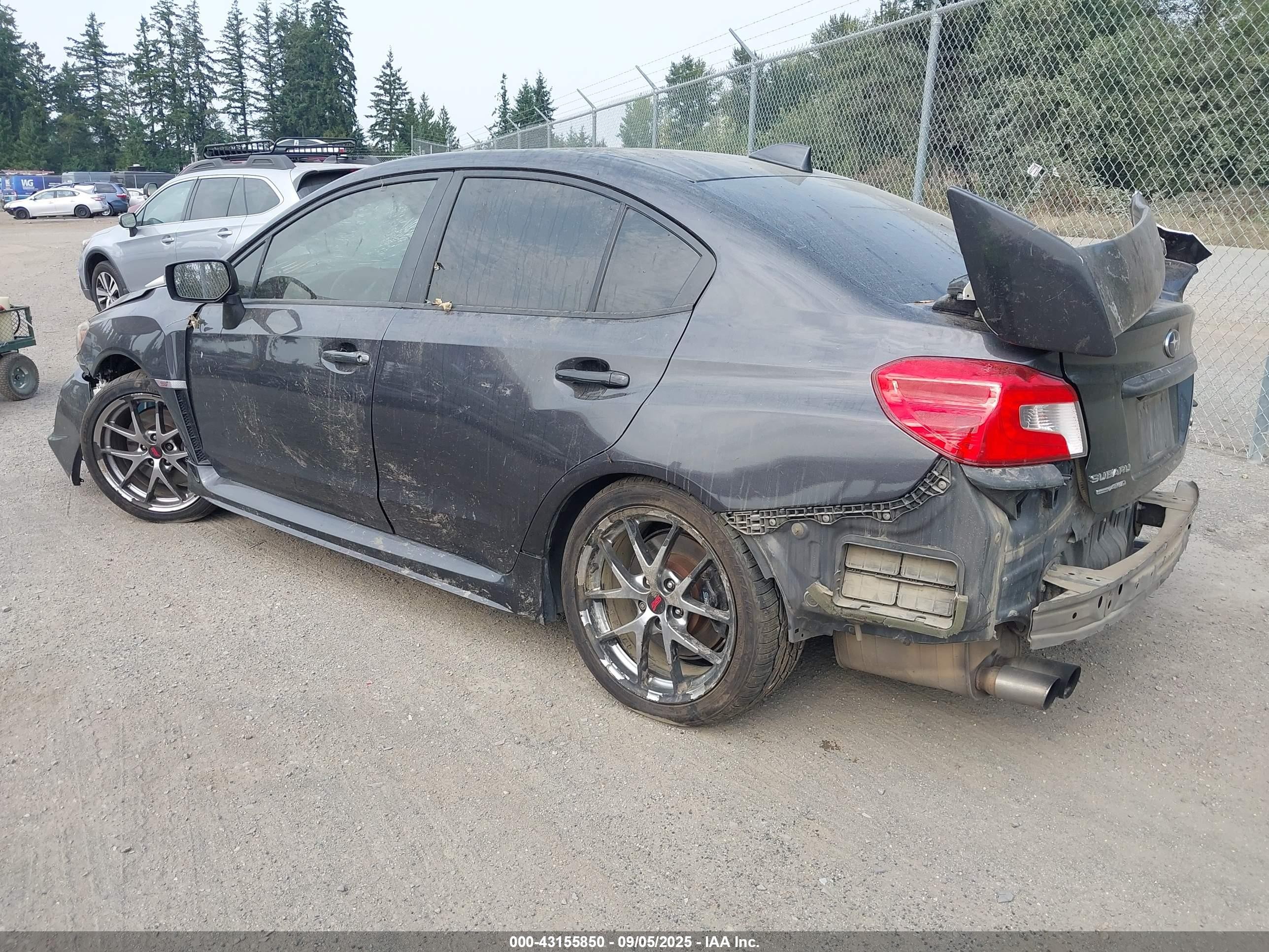 2015 Subaru Wrx Sti Limited Gray vin: JF1VA2S68F9803391