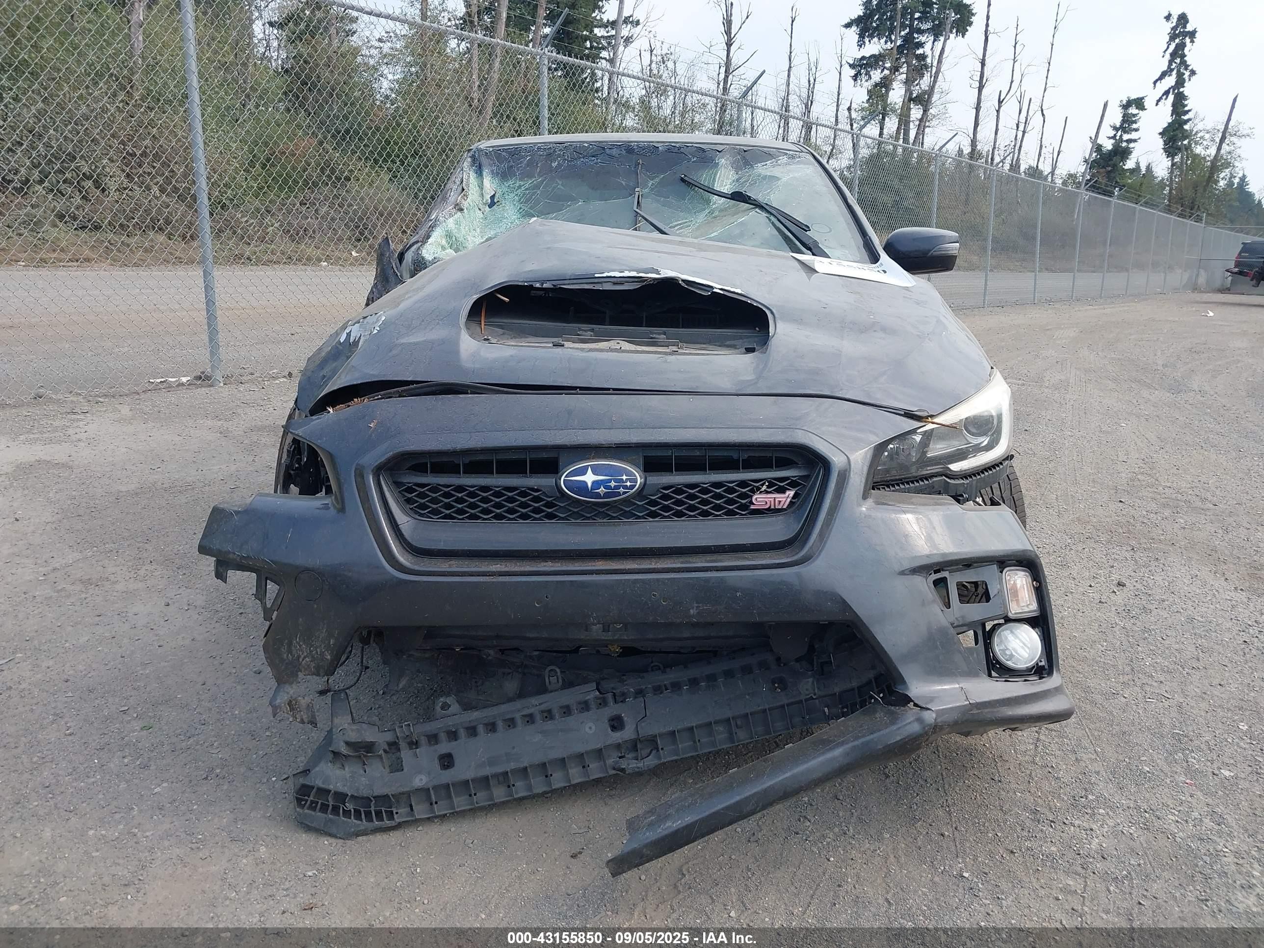 2015 Subaru Wrx Sti Limited Gray vin: JF1VA2S68F9803391