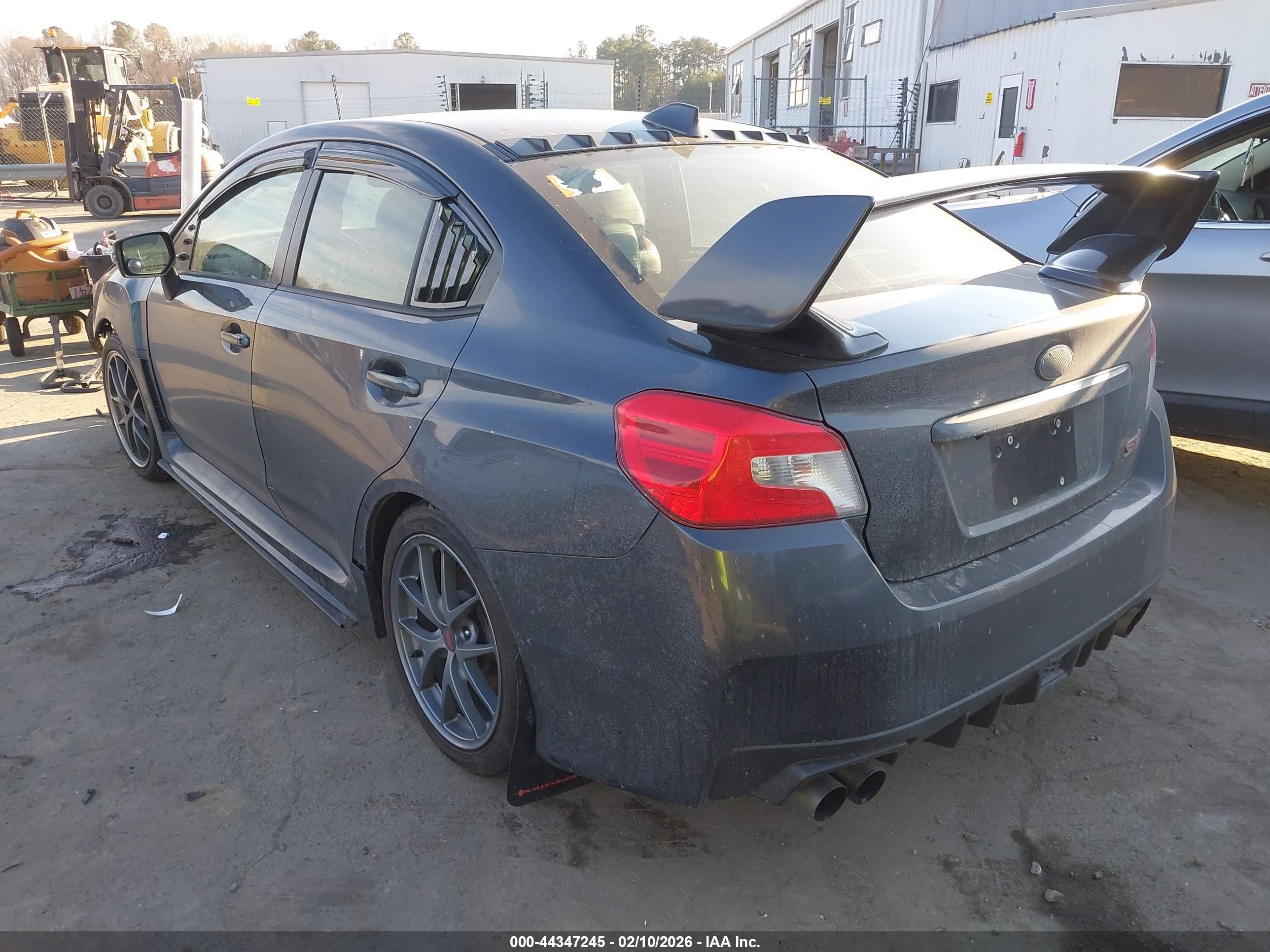 2015 Subaru Wrx Sti Limited Gray vin: JF1VA2S69F9810334