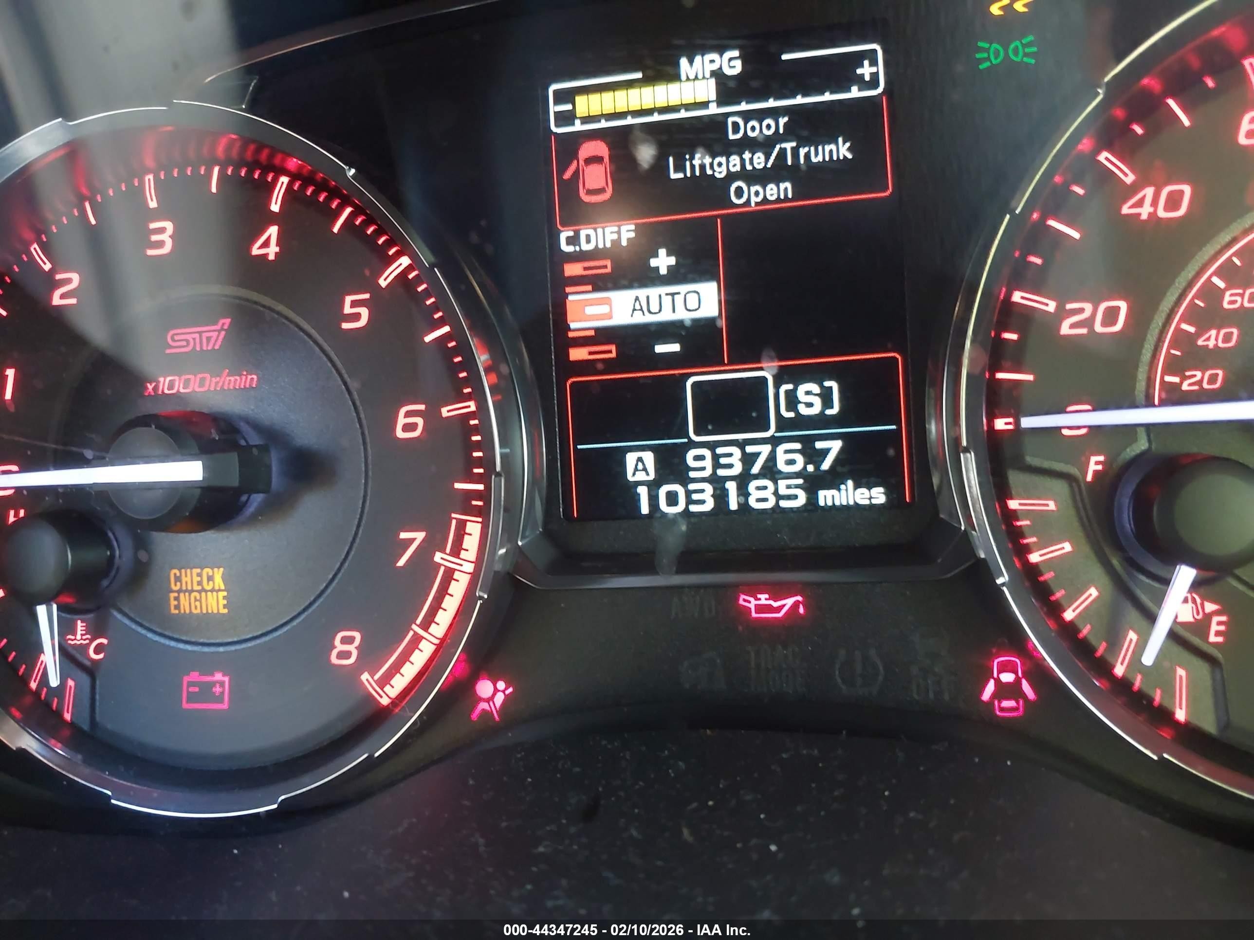 2015 Subaru Wrx Sti Limited Gray vin: JF1VA2S69F9810334